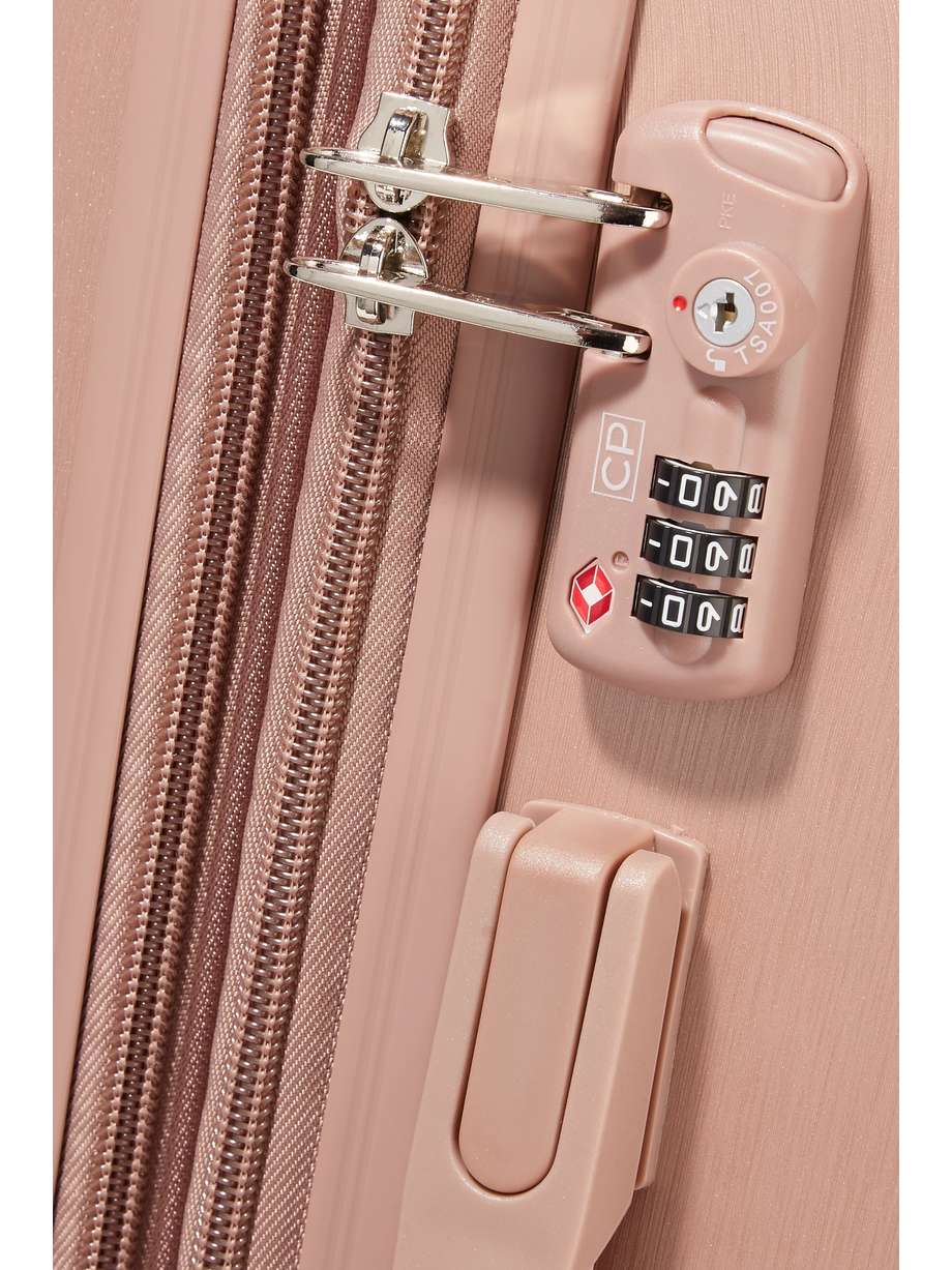 Pink Ambeur hardshell suitcase set CALPAK NETAPORTER