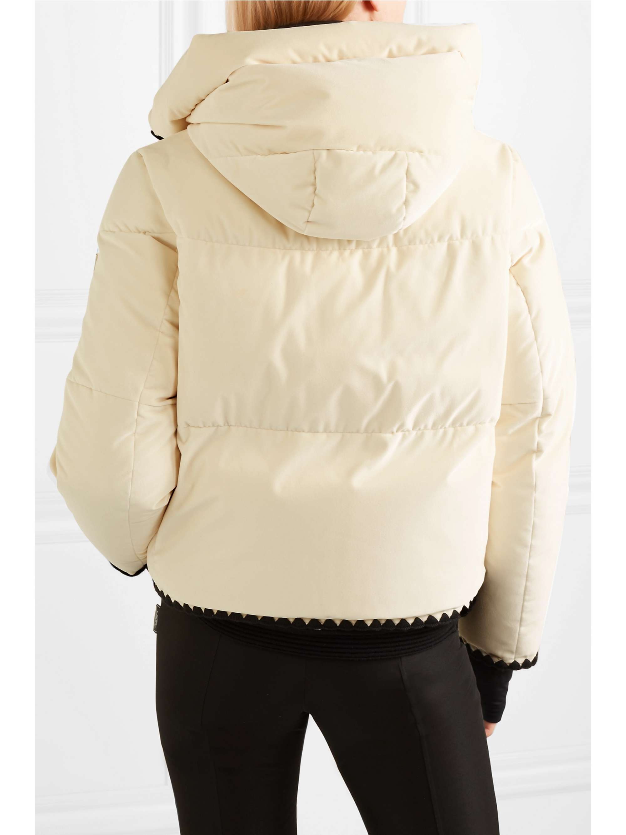 MONCLER GRENOBLE Emet quilted velvet down jacket