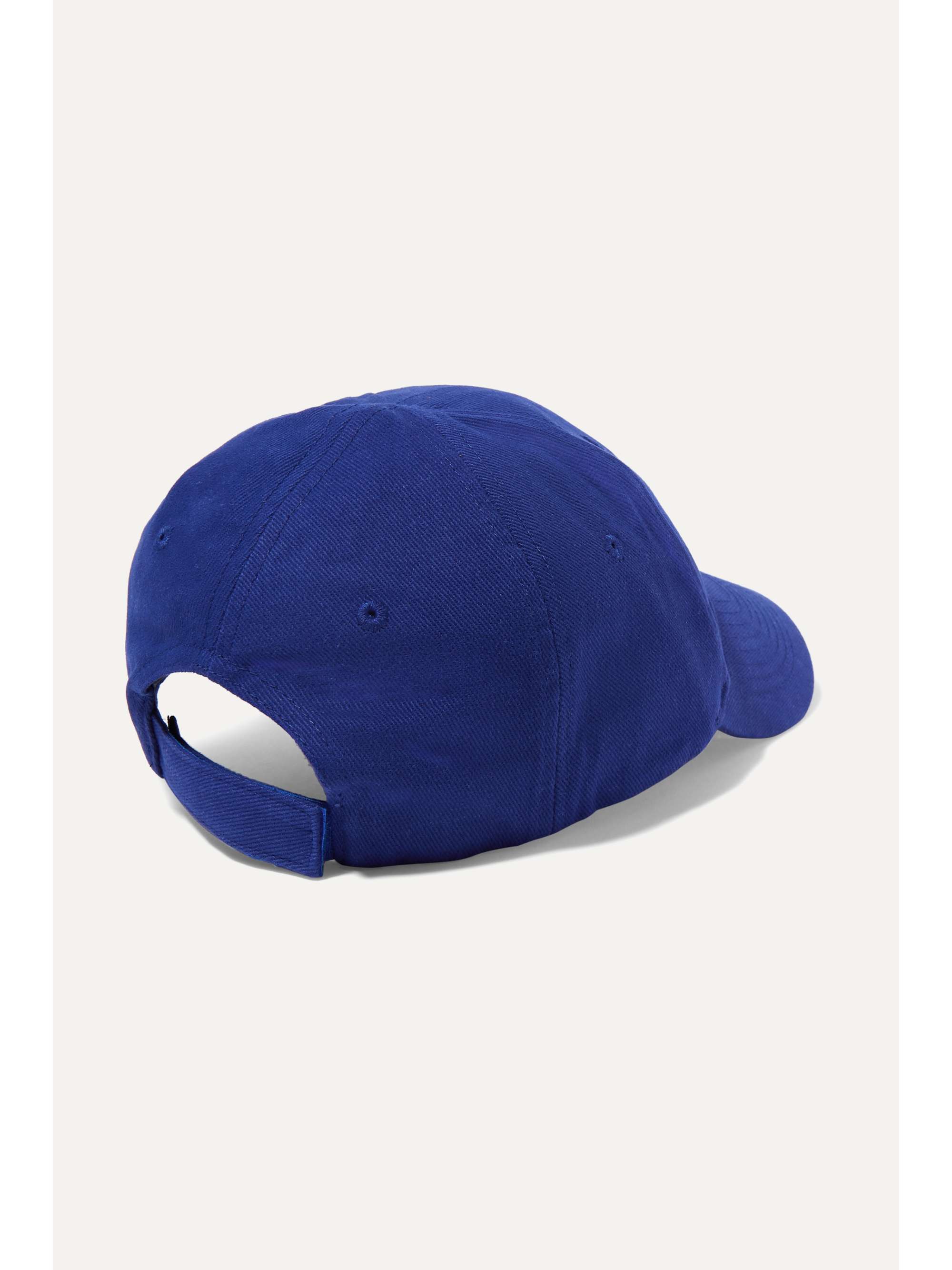 BALENCIAGA Embroidered cotton-twill baseball cap