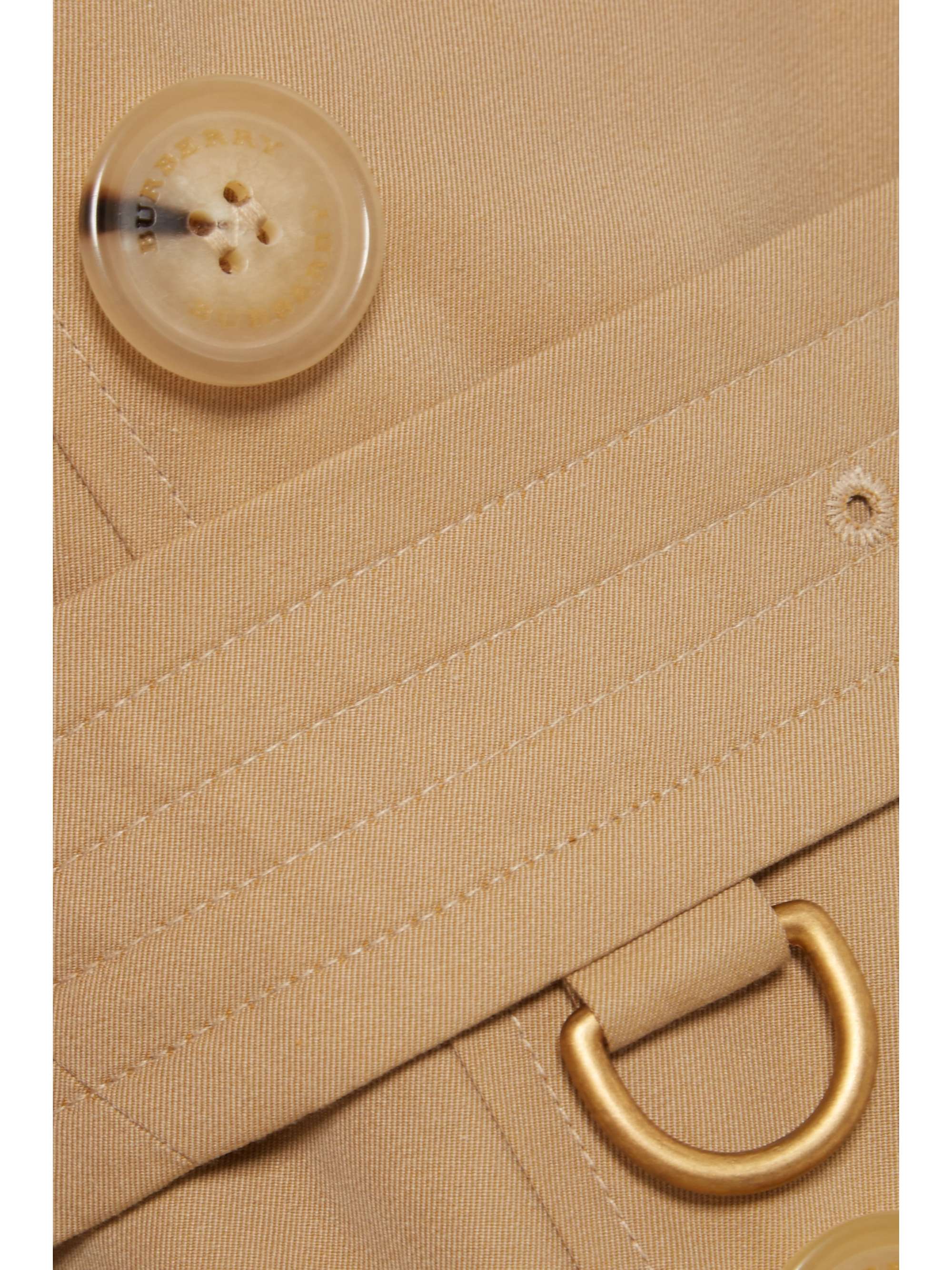 BURBERRY The Chelsea Long cotton-gabardine trench coat