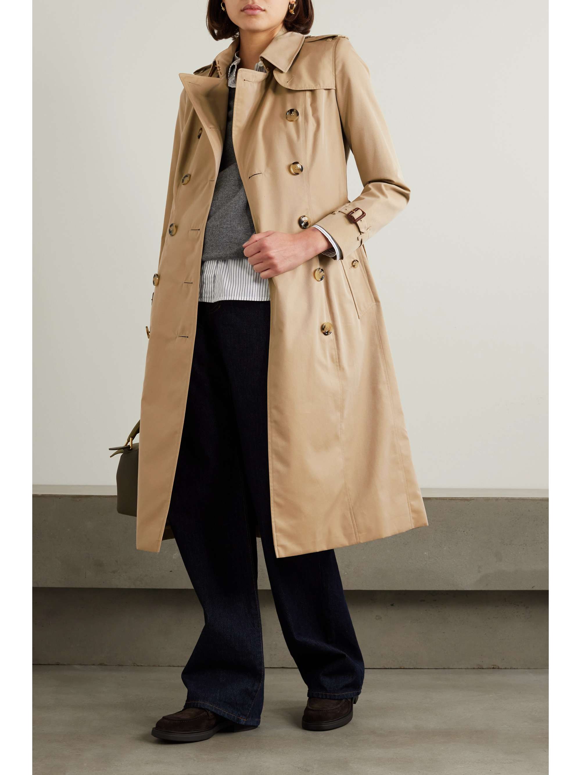 BURBERRY The Chelsea cotton-gabardine trench coat | NET-A-PORTER