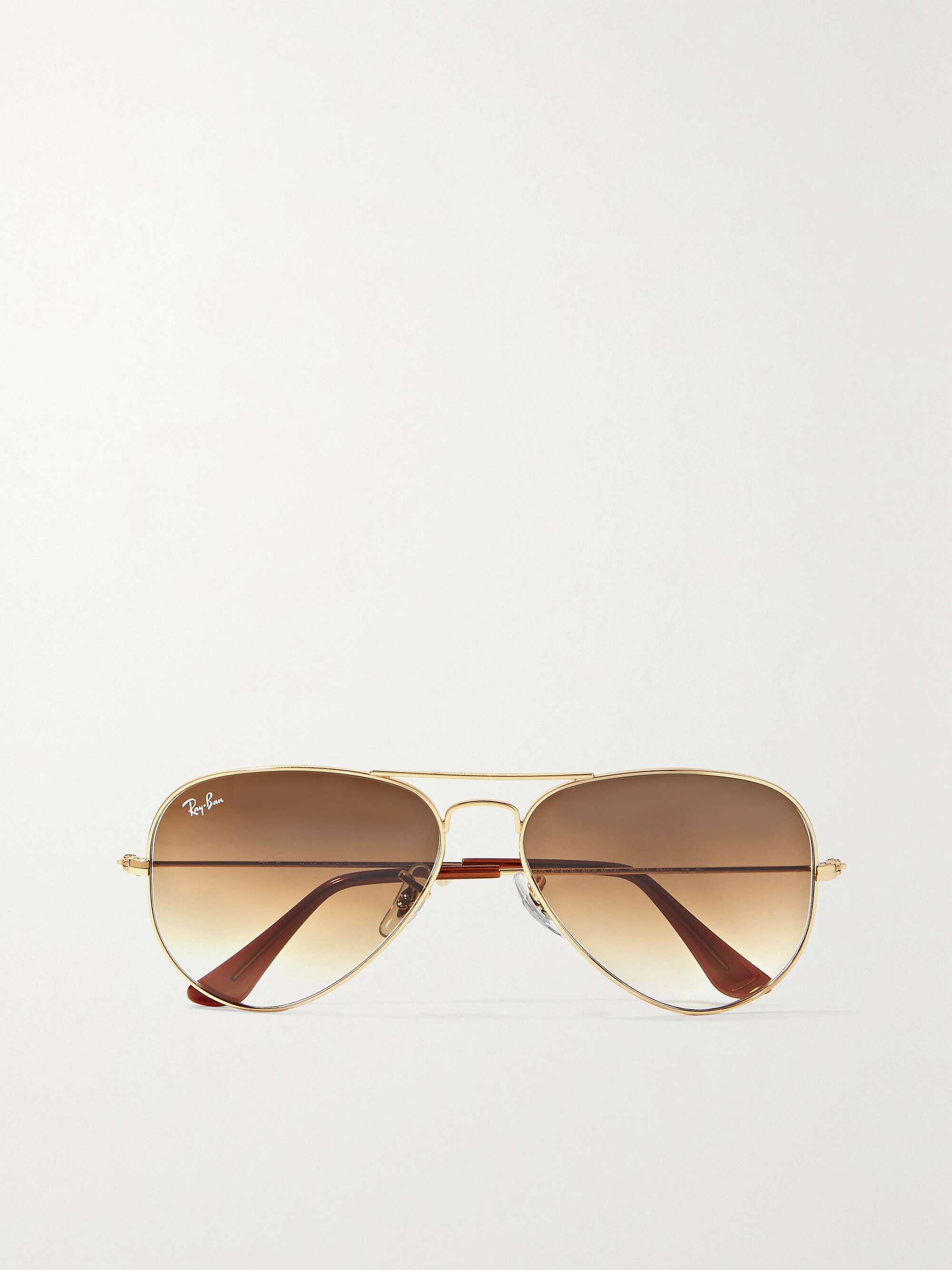 Ray-Ban Aviator Gold-Tone Sunglasses - Women - Gold Sunglasses