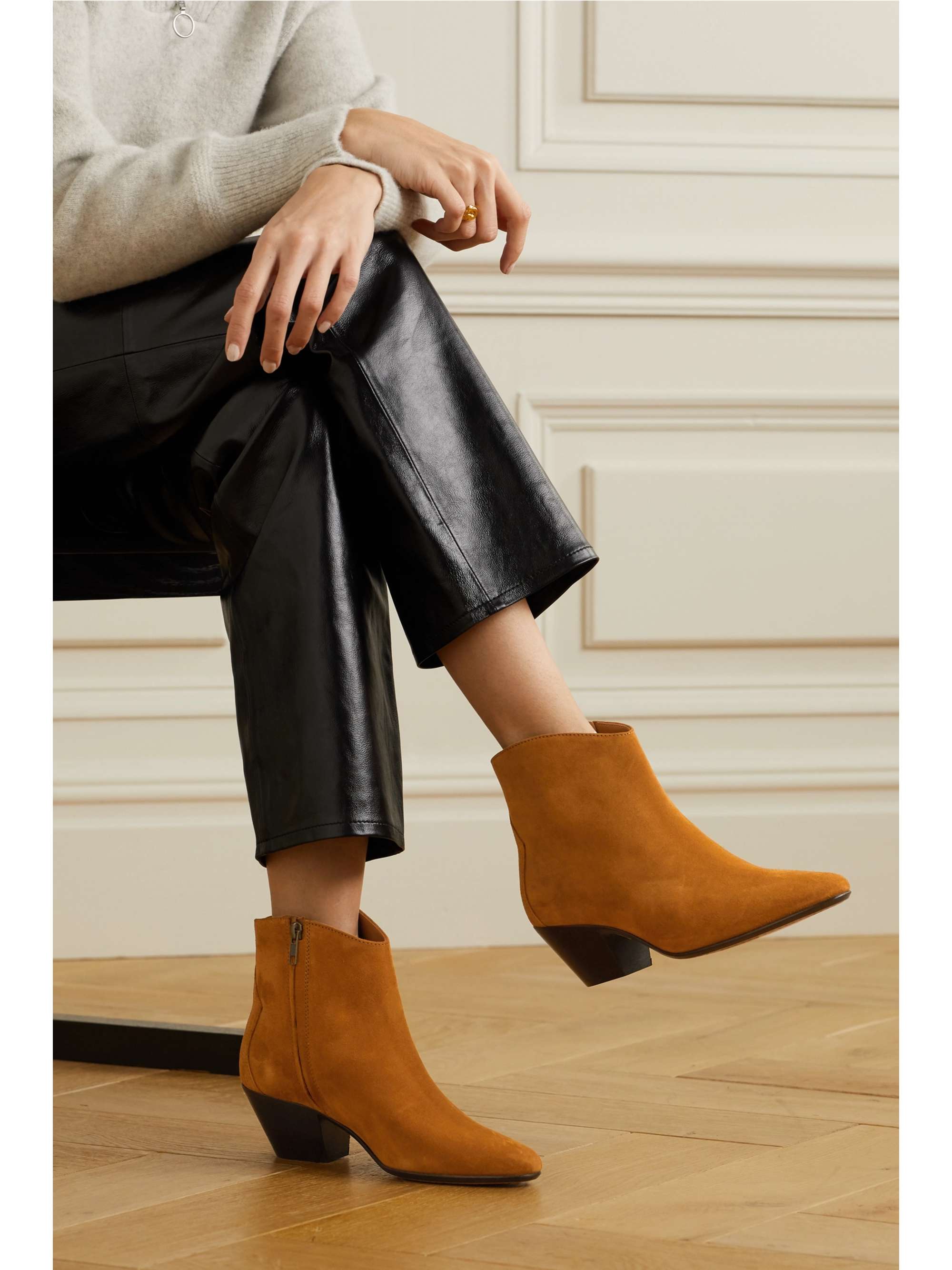 ISABEL MARANT Dacken suede ankle boots | NET-A-PORTER