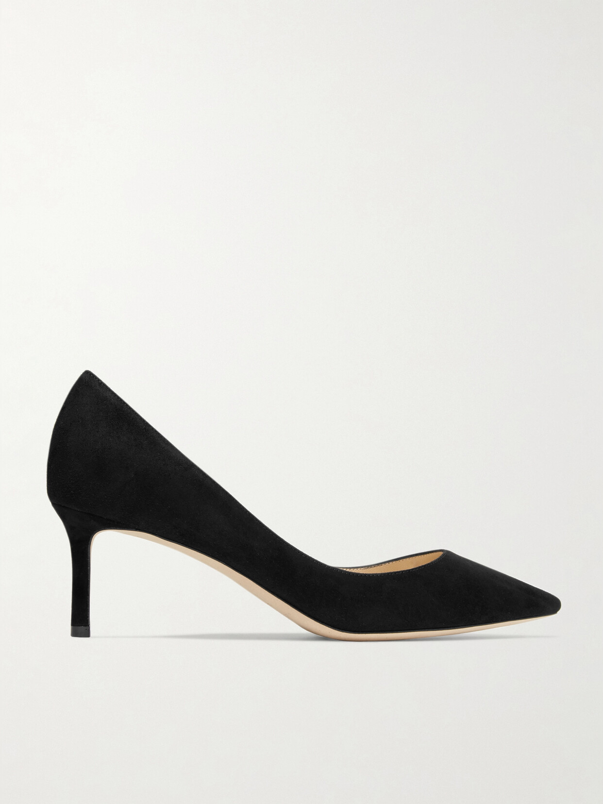 Shop Jimmy Choo Romy 60 Suede Pumps In Black