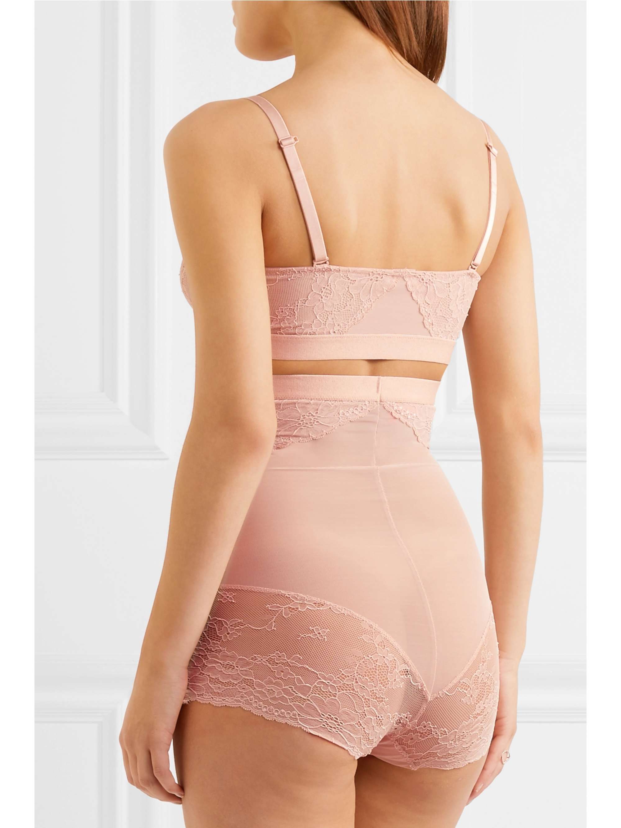 SPANX Spotlight stretch-tulle and lace high-rise briefs