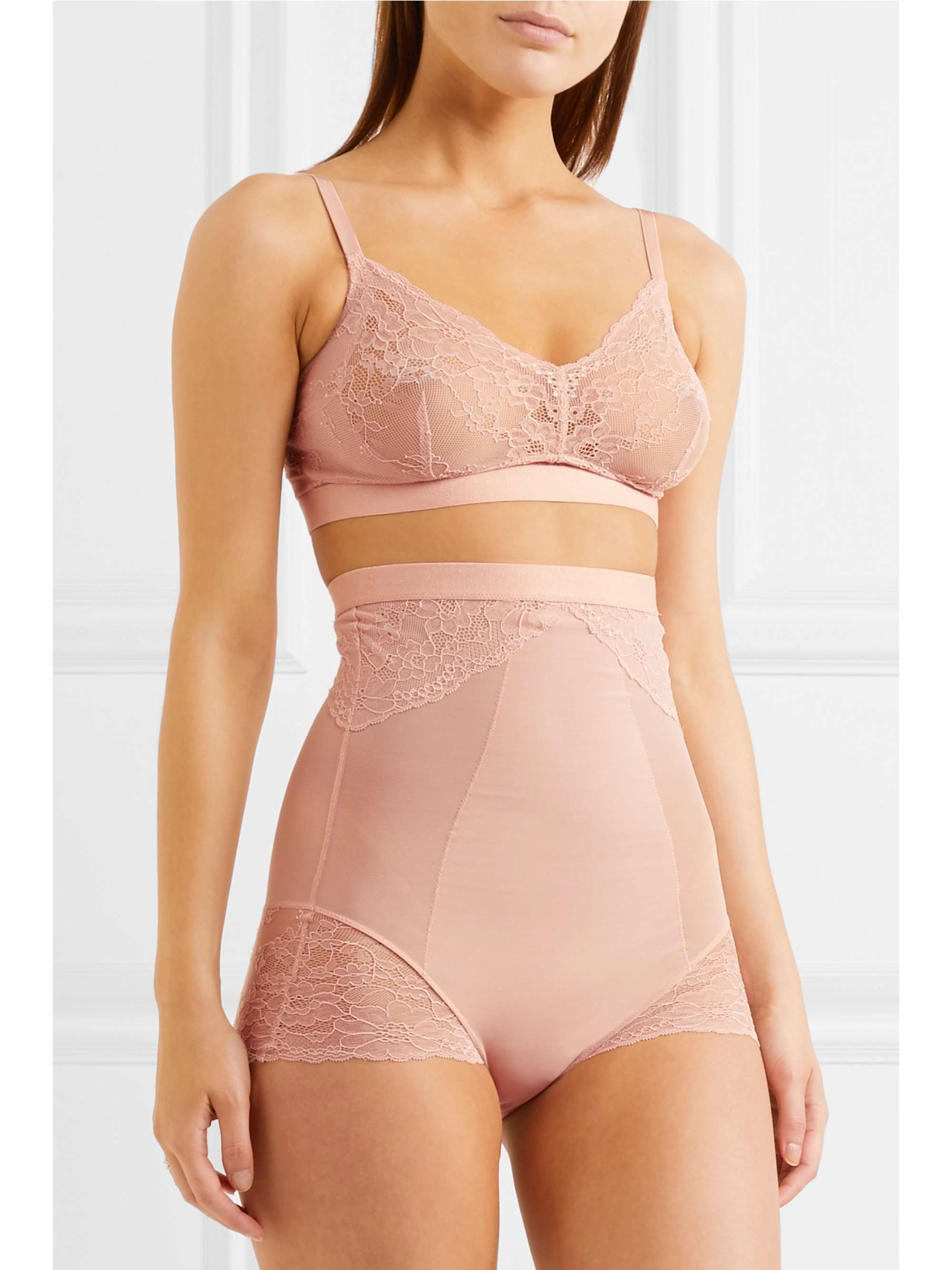 SPANX Spotlight stretch-tulle and lace high-rise briefs