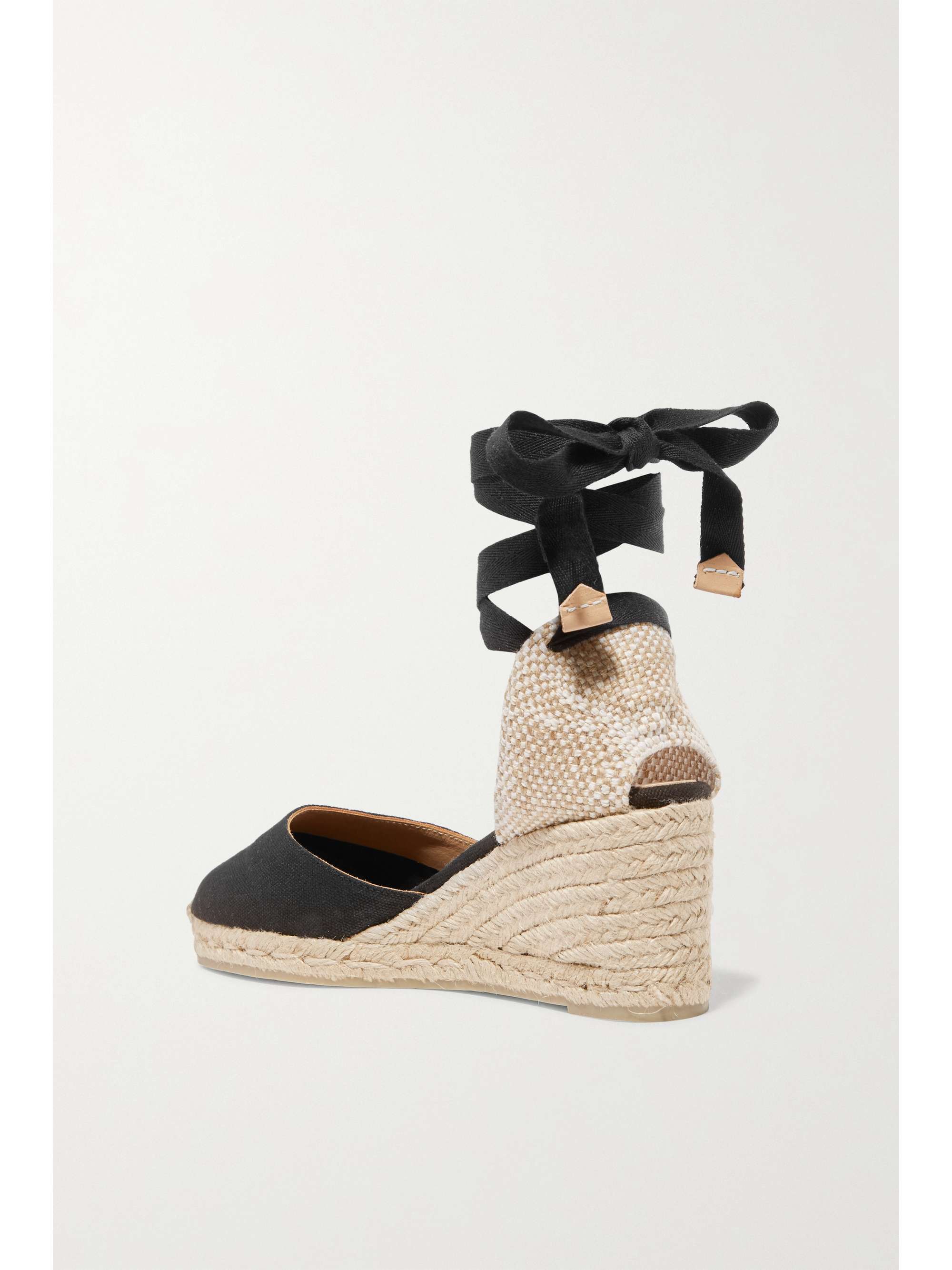 CASTAÑER + NET SUSTAIN Carina 60 canvas wedge espadrilles | NET-A-PORTER