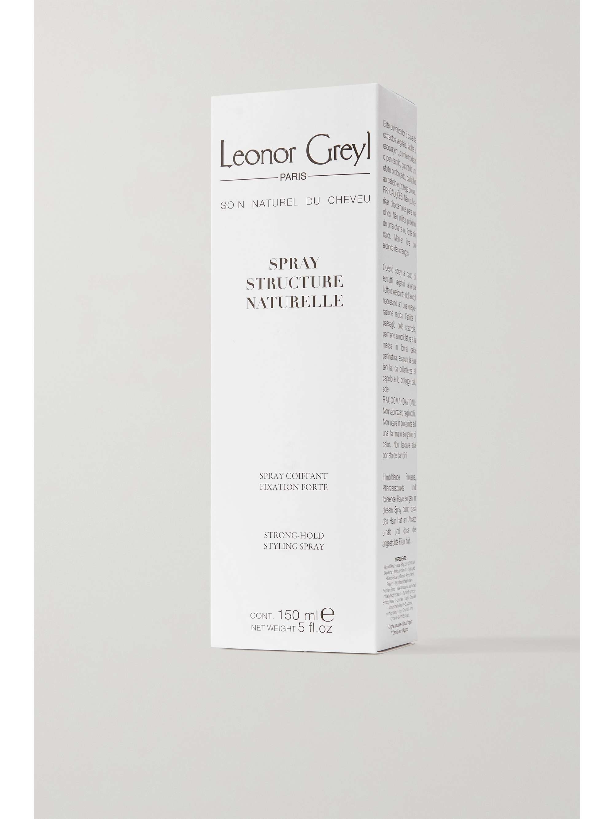 LEONOR GREYL PARIS Spray coiffant fixation forte Structure Naturelle, 150 ml