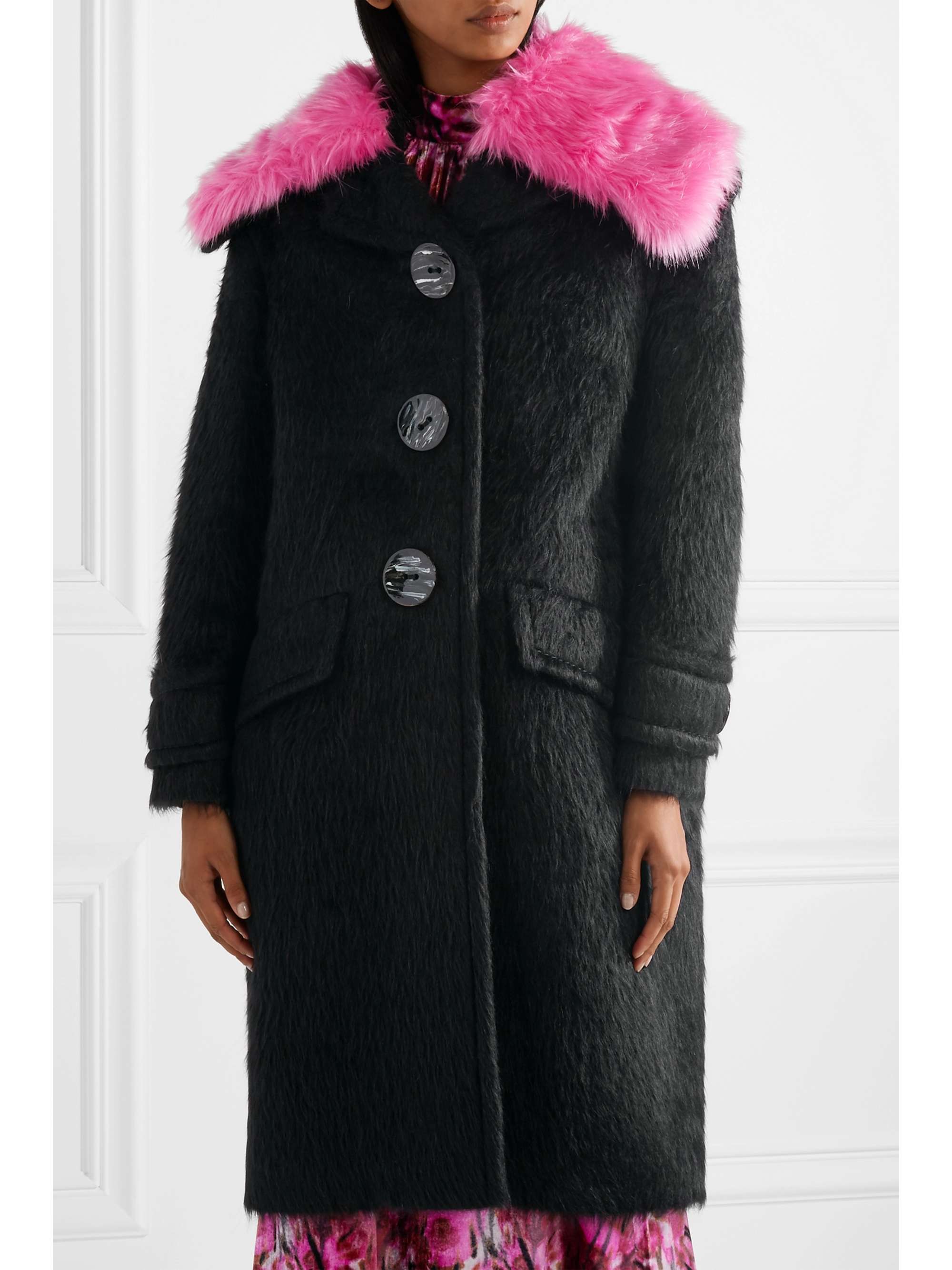 prada alpaca coat