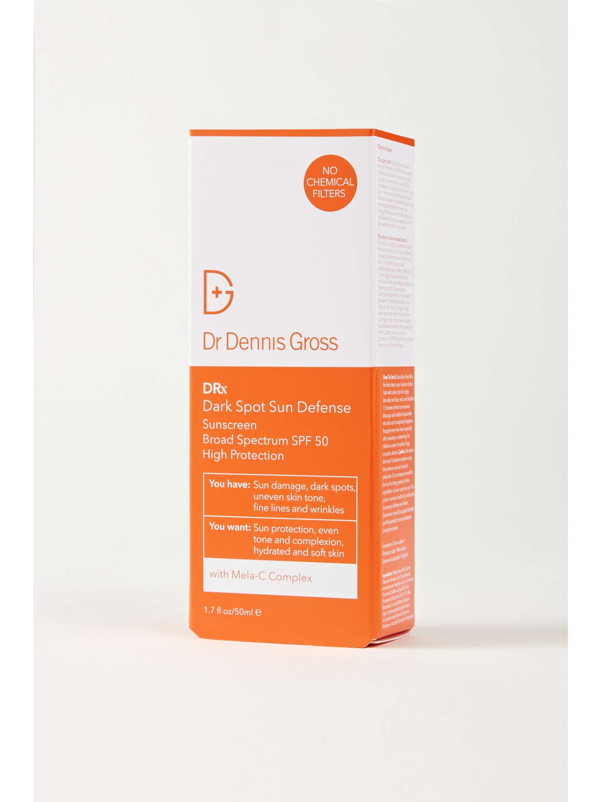 DR. DENNIS GROSS SKINCARE Dark Spot Sun Defense Sunscreen SPF50, 50ml