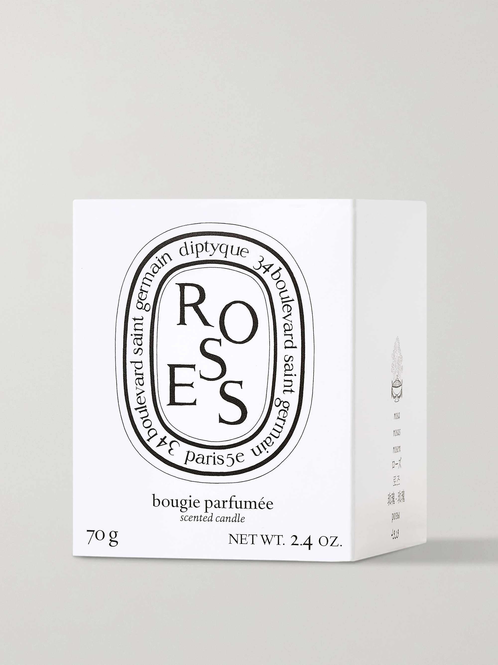 DIPTYQUE Roses scented candle, 70g NETAPORTER