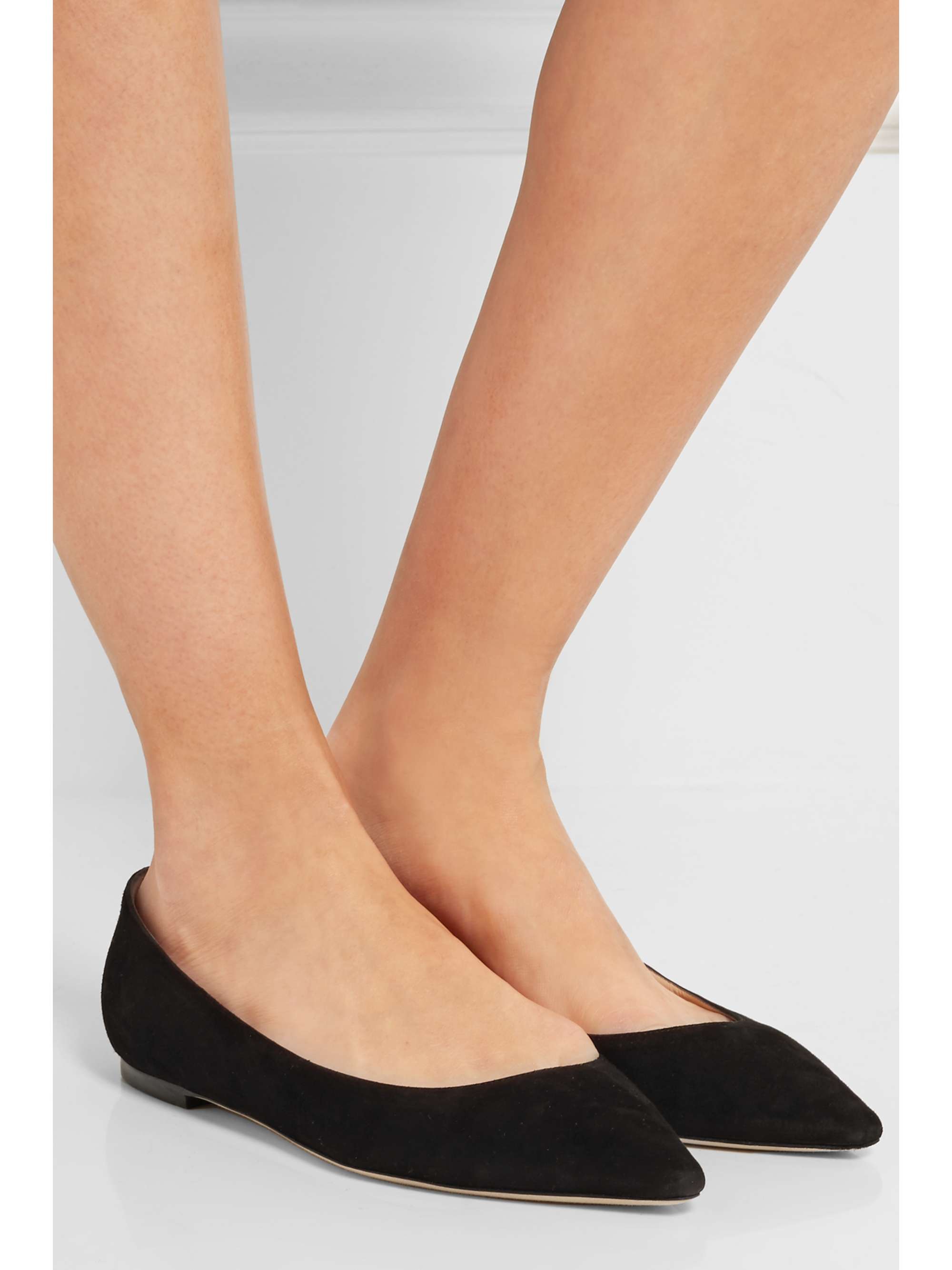 Romy suede point-toe flats
