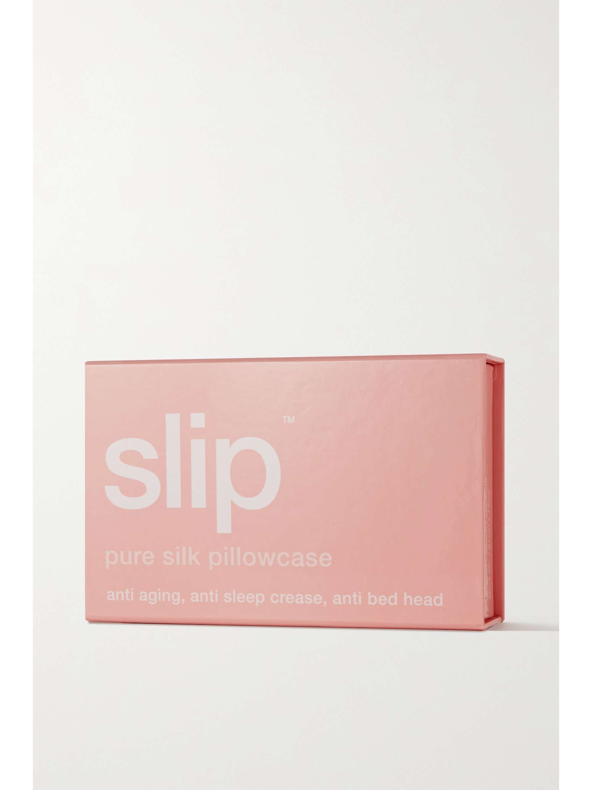 SLIP Embroidered silk queen pillowcase