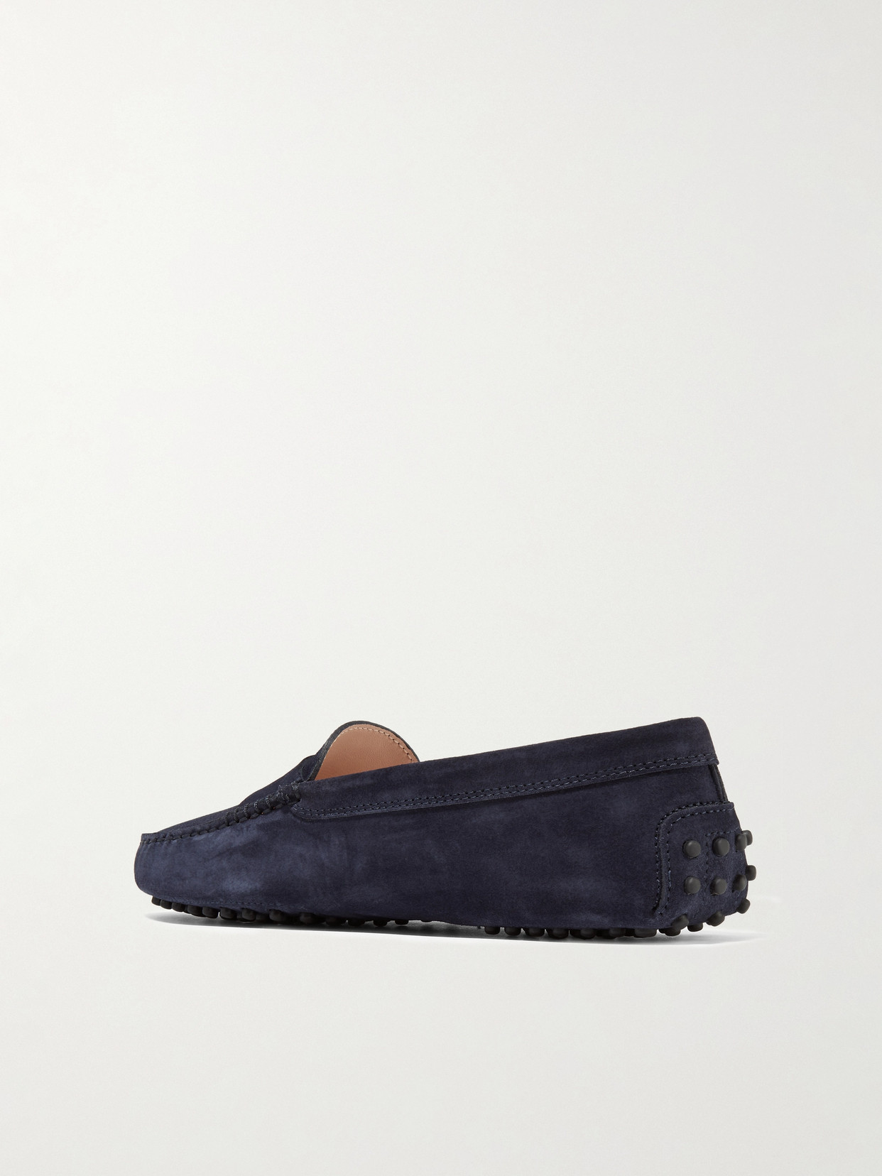 Shop Tod's Gommino Suede Loafers In Navy