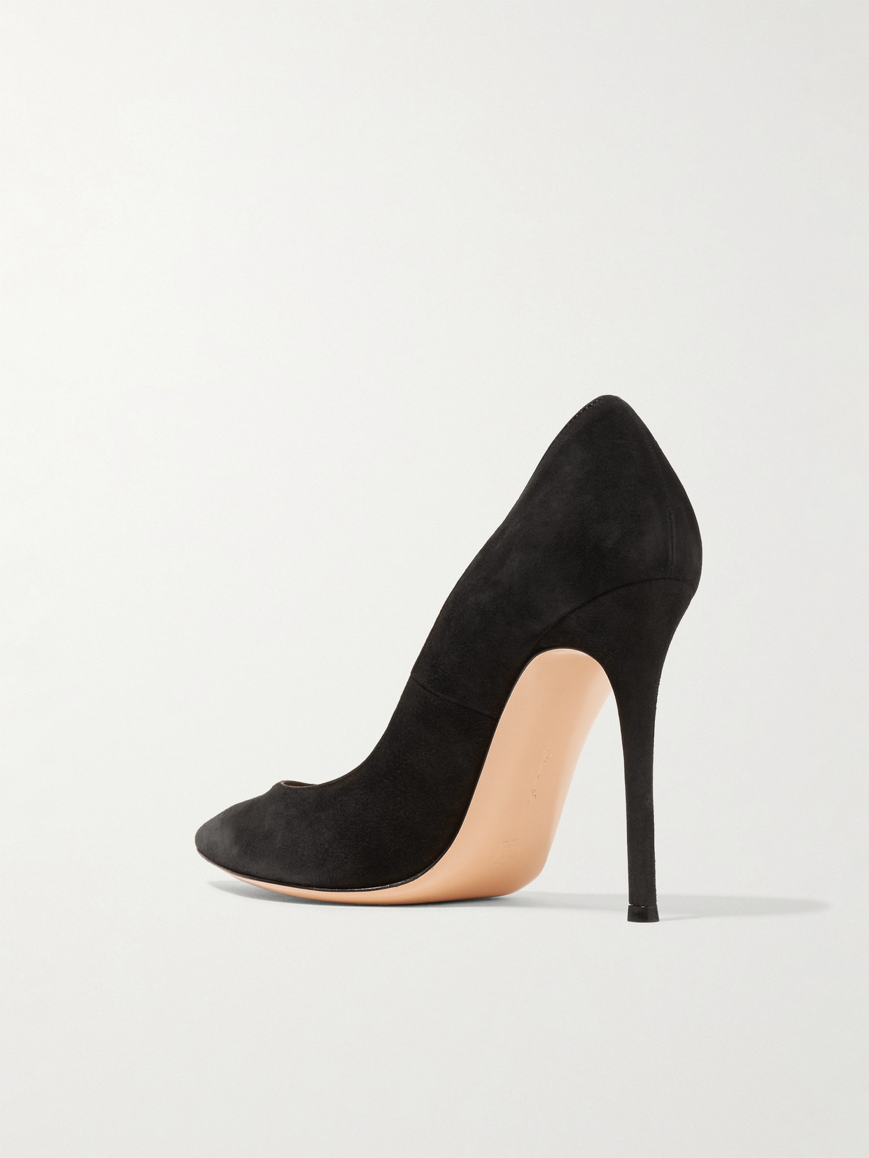 Shop Gianvito Rossi 105 Suede Pumps In Black