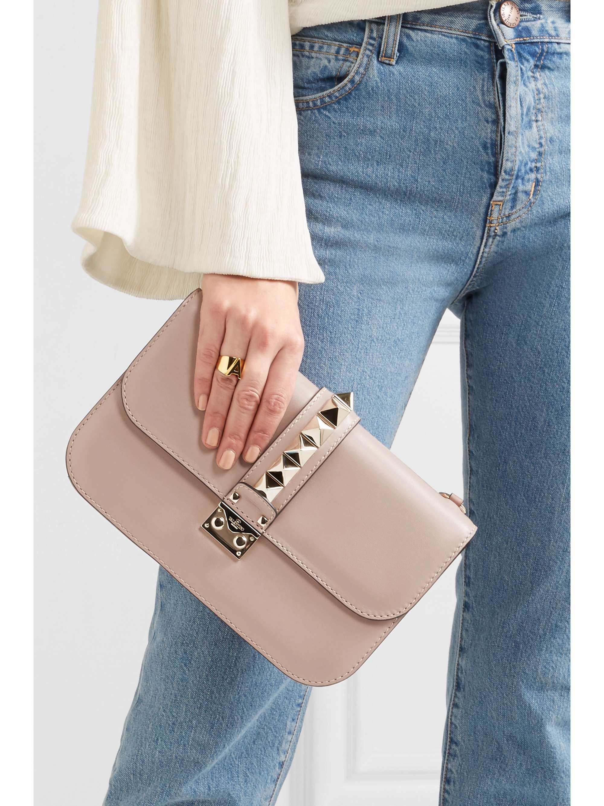 VALENTINO GARAVANI Lock medium leather shoulder bag NETAPORTER