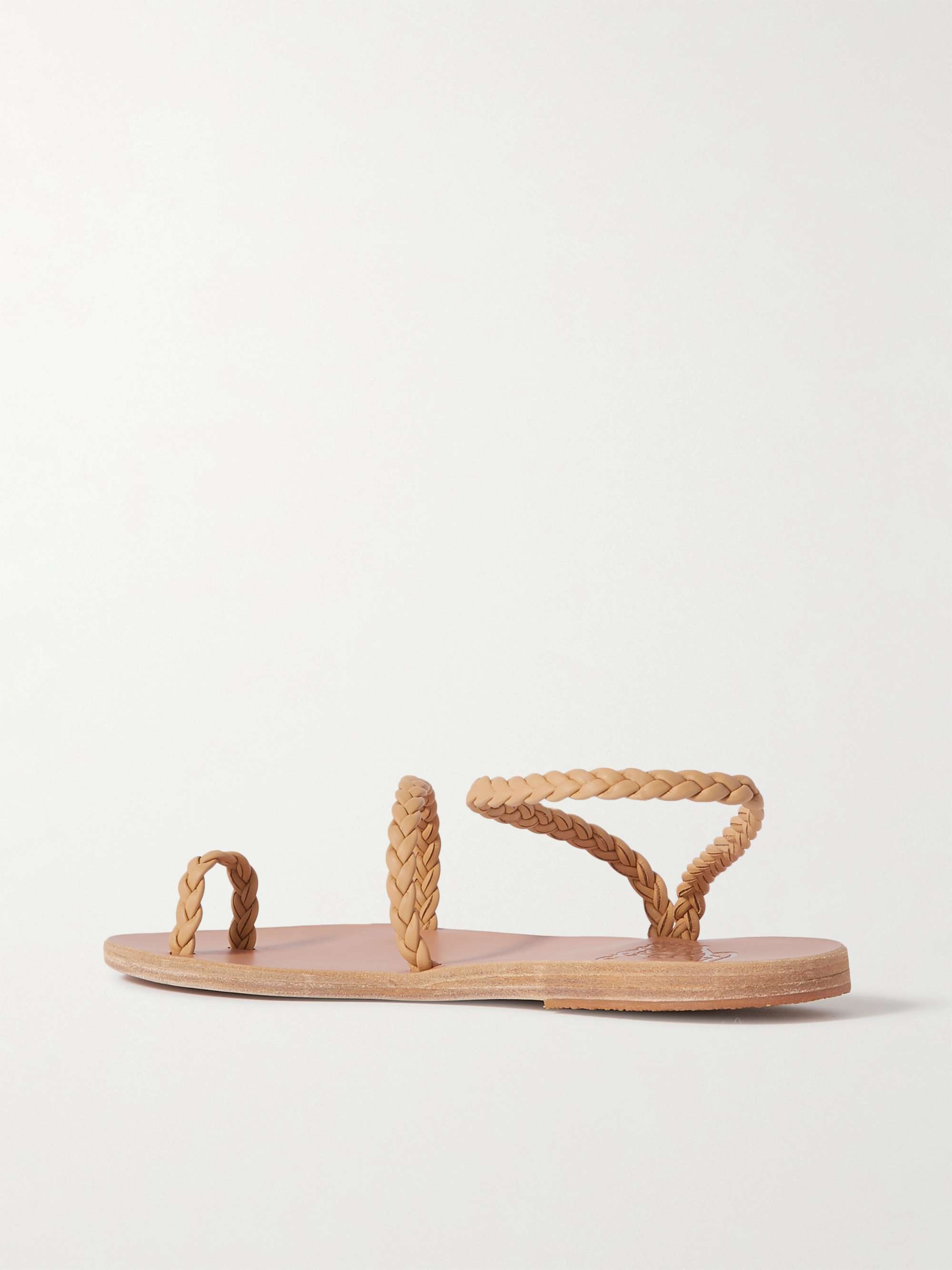ANCIENT GREEK SANDALS Eleftheria braided raffia sandals