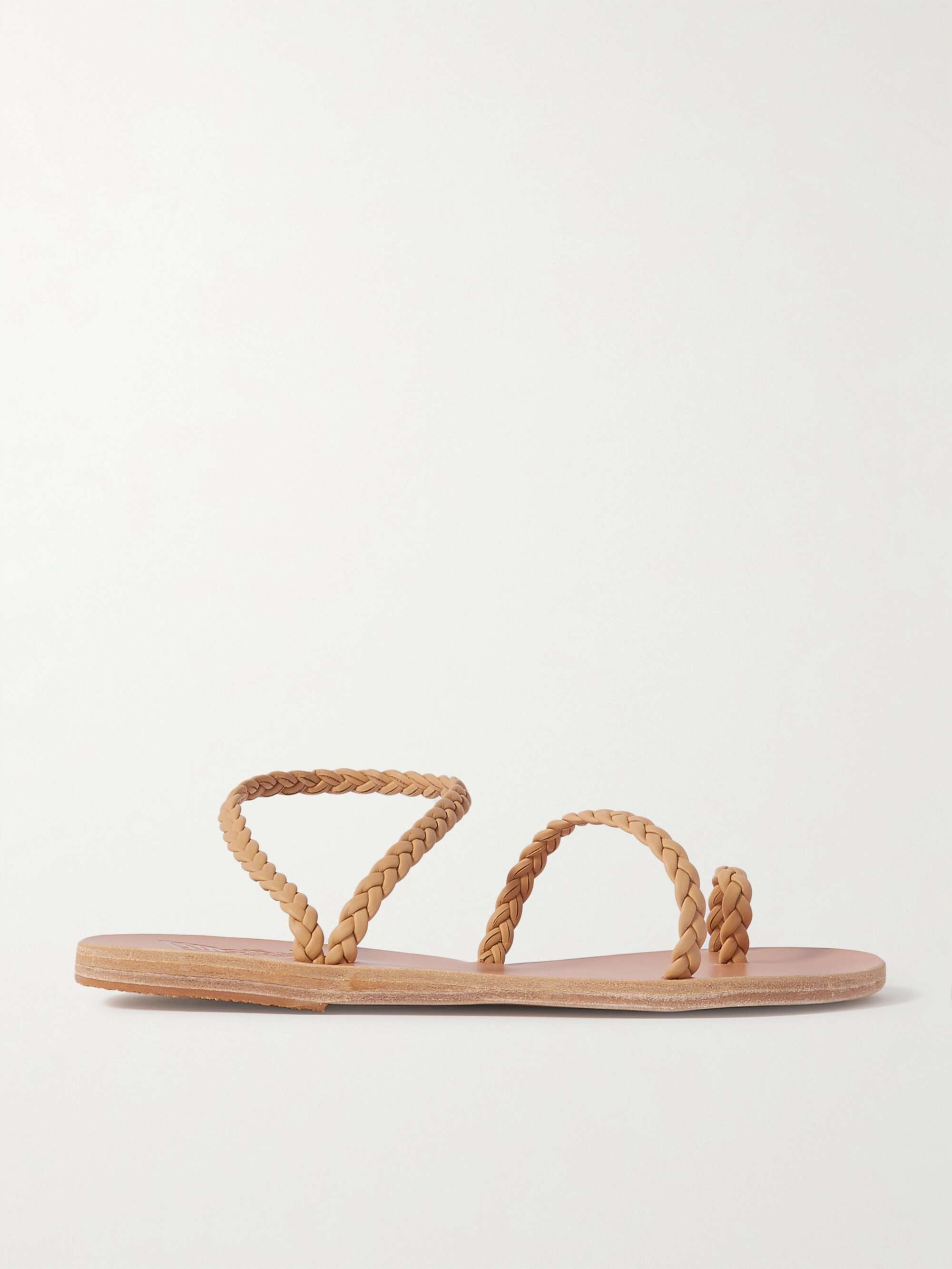 ANCIENT GREEK SANDALS Eleftheria braided leather sandals | NET-A-PORTER