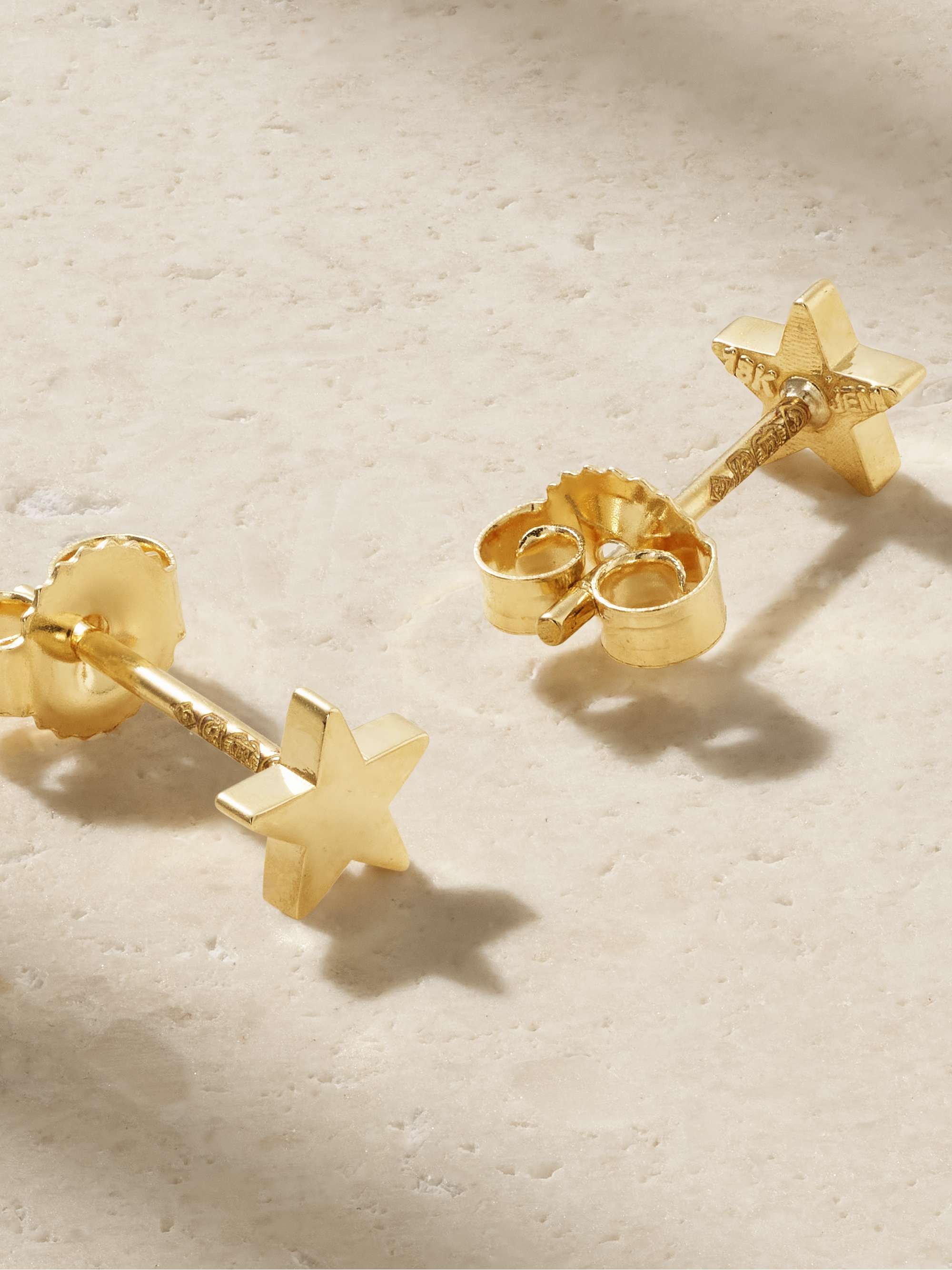 JENNIFER MEYER Star 18-karat gold earrings