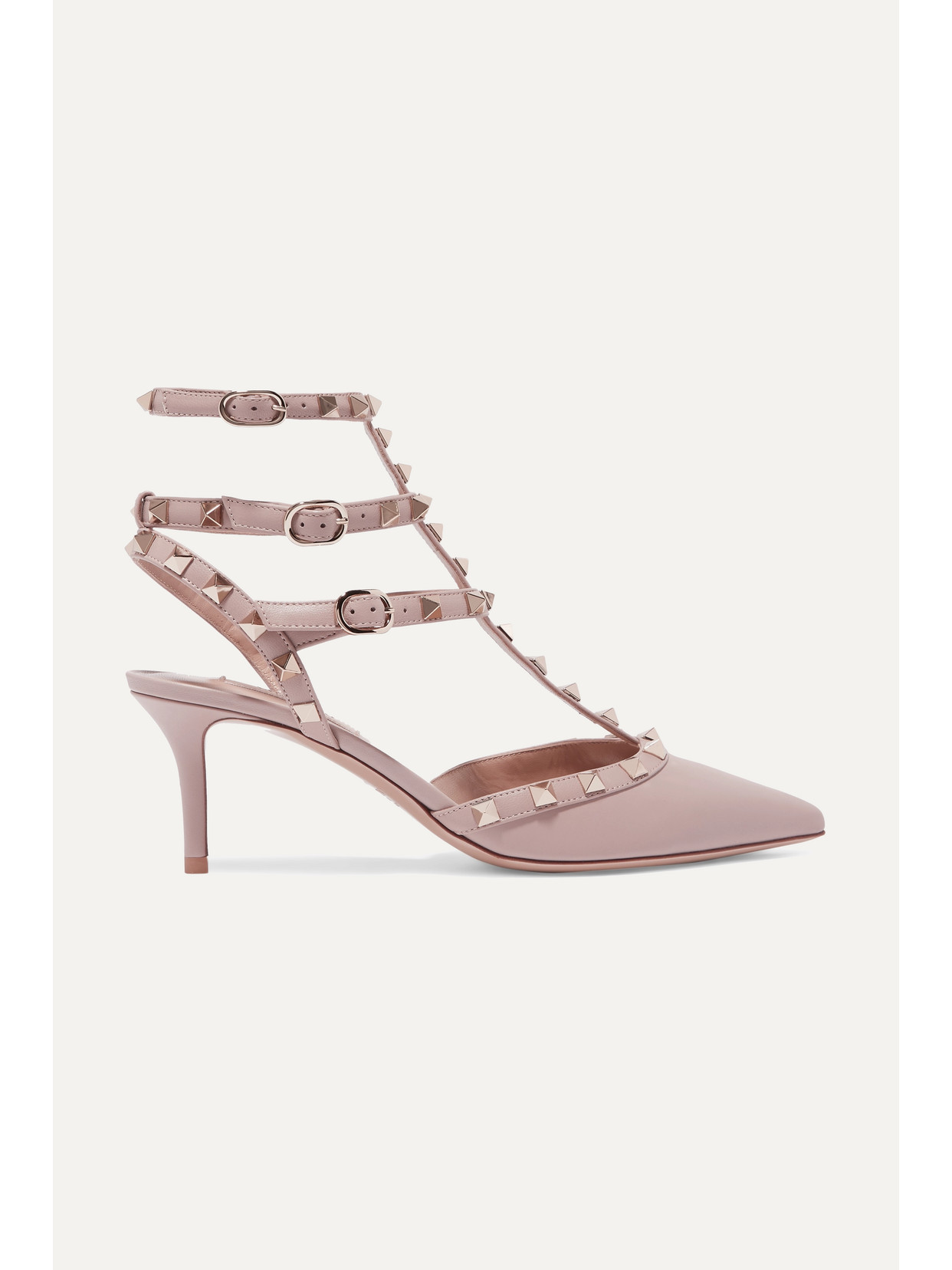 VALENTINO GARAVANI VALENTINO GARAVANI ROCKSTUD 65 LEATHER PUMPS