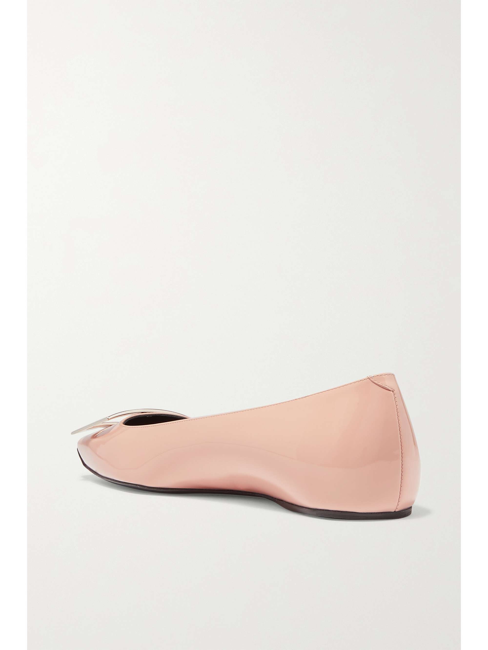 ROGER VIVIER Trompette Bellerine glossed-leather ballet flats