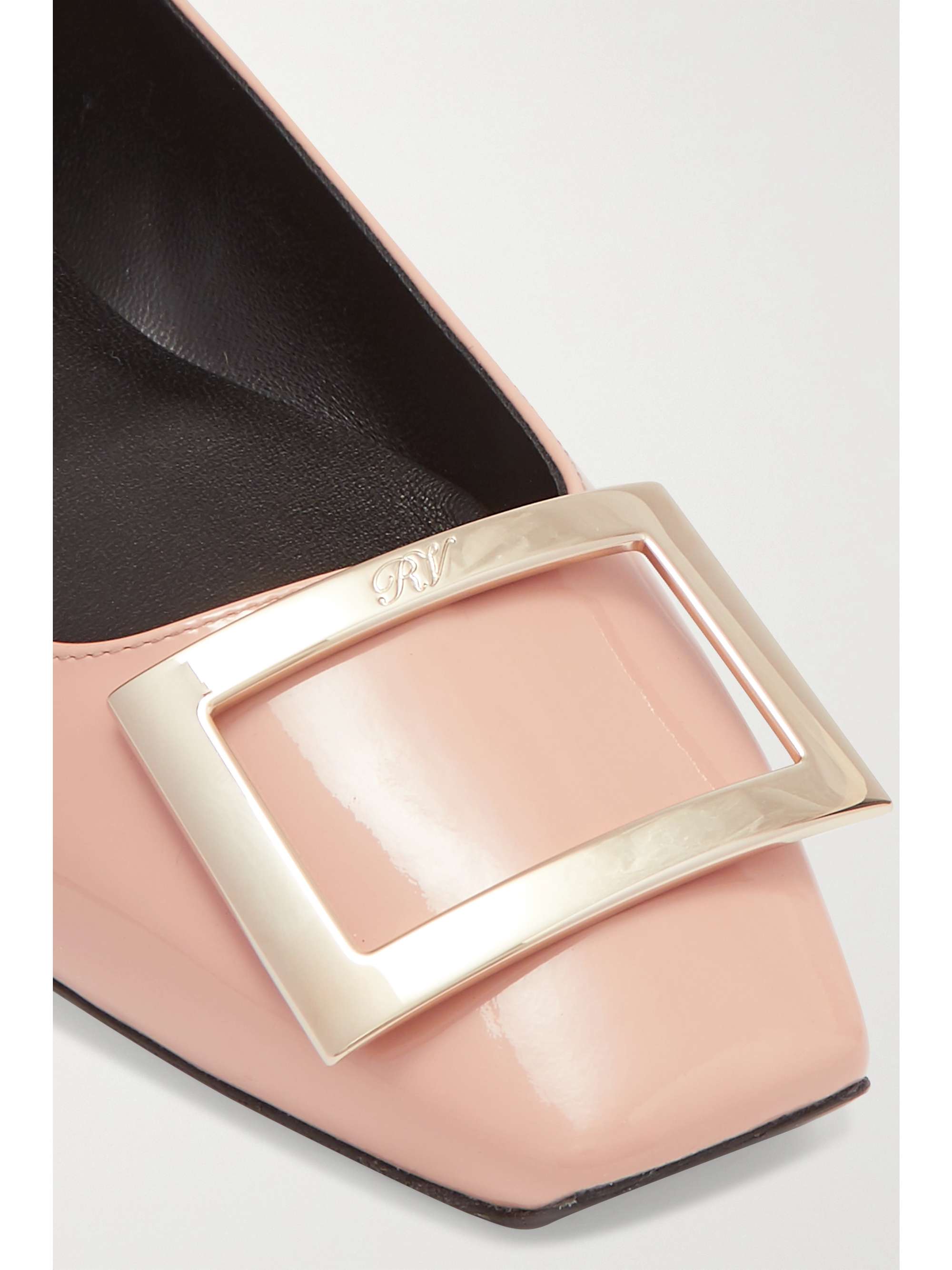 ROGER VIVIER Trompette Bellerine glossed-leather ballet flats