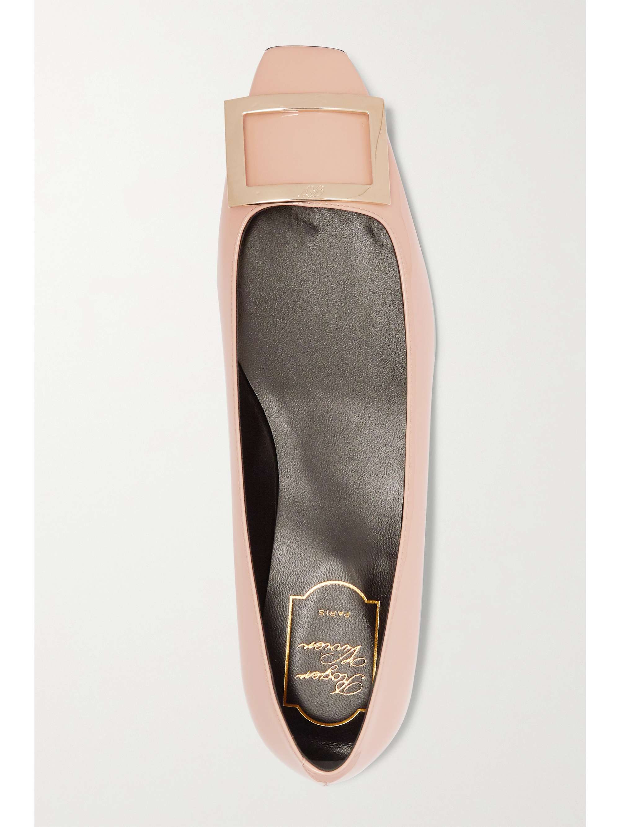 ROGER VIVIER Trompette Bellerine glossed-leather ballet flats