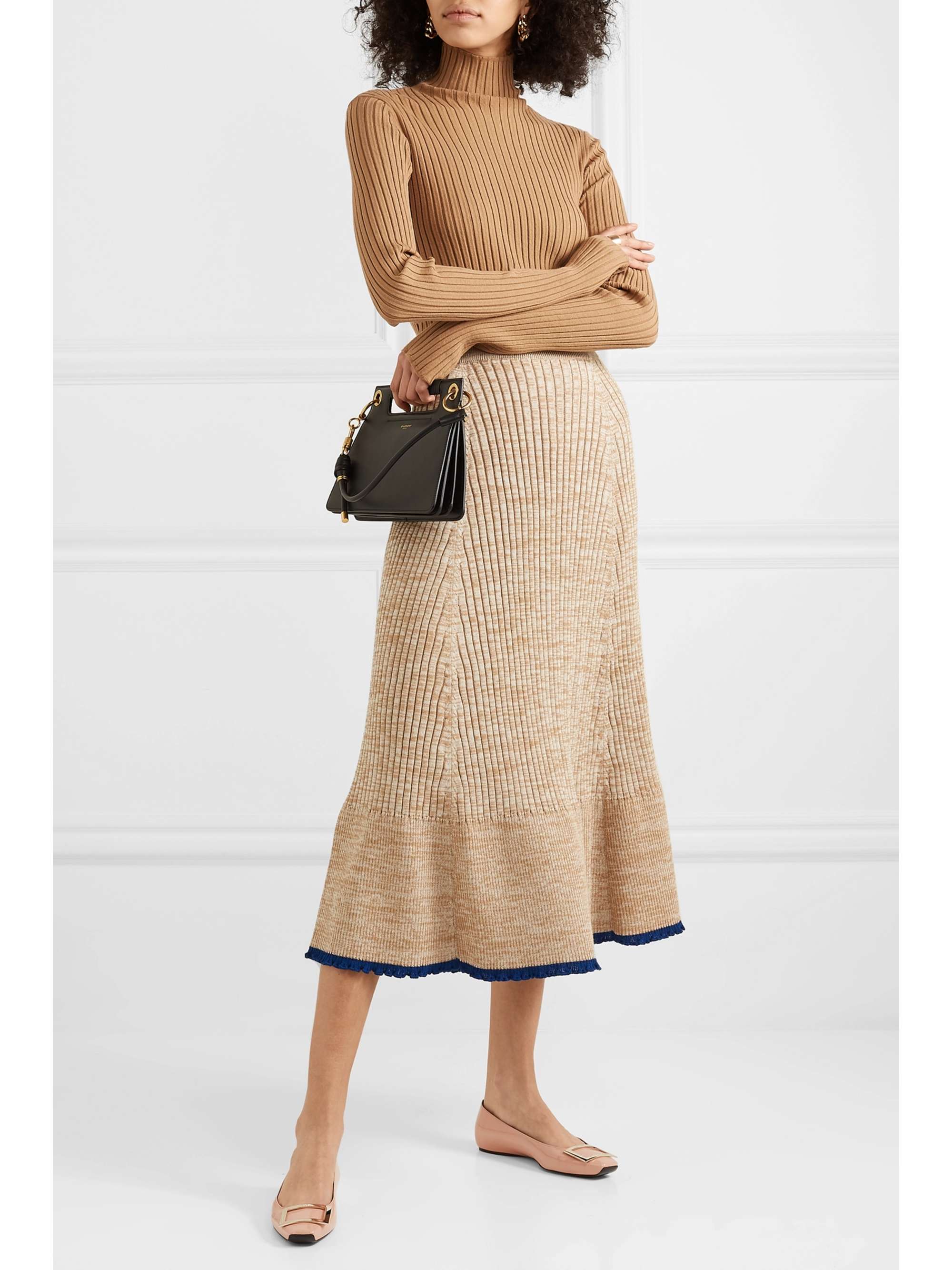 ROGER VIVIER Trompette Bellerine glossed-leather ballet flats