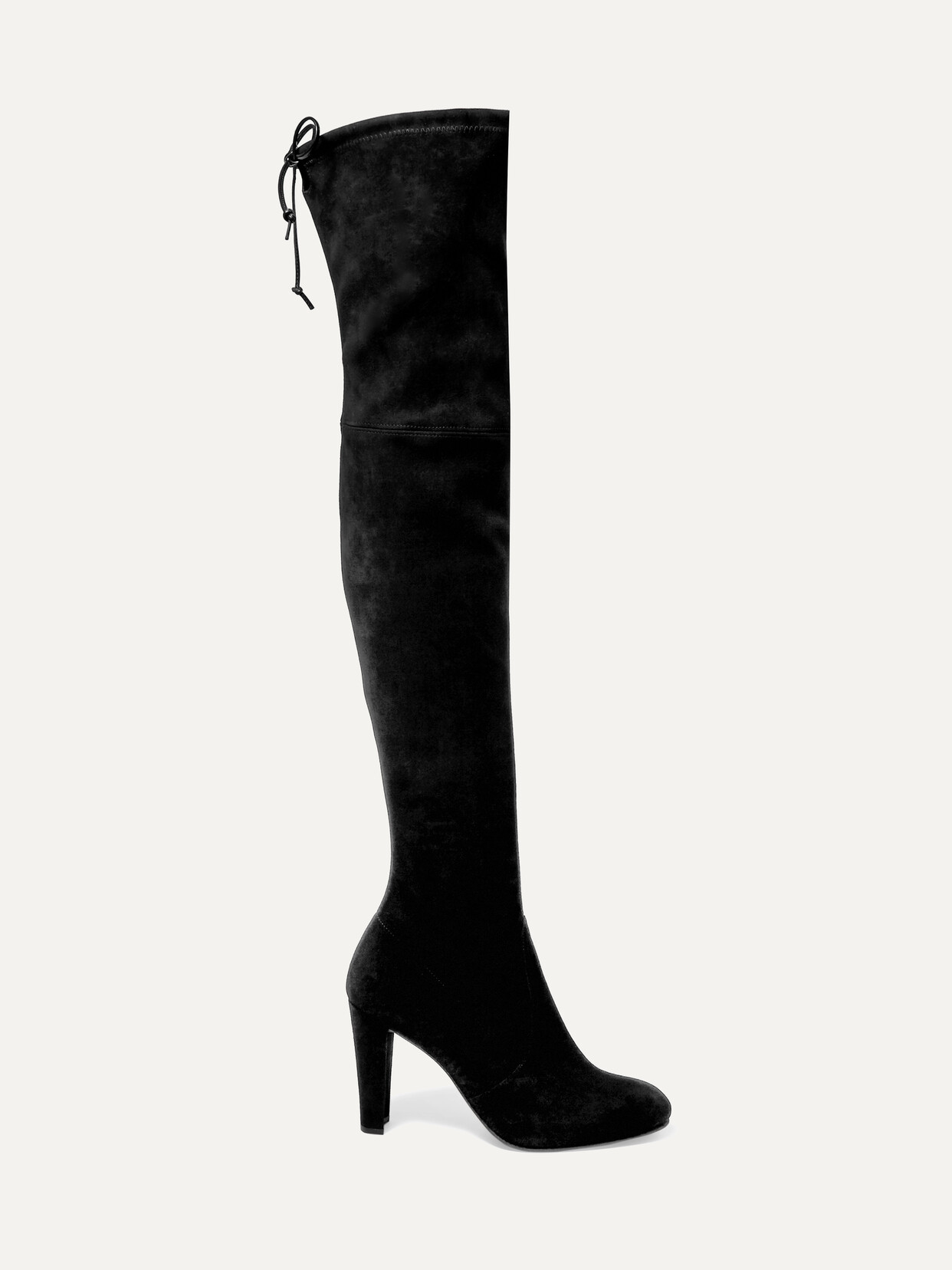 STUART WEITZMAN HIGHLAND STRETCH-SUEDE OVER-THE-KNEE BOOTS