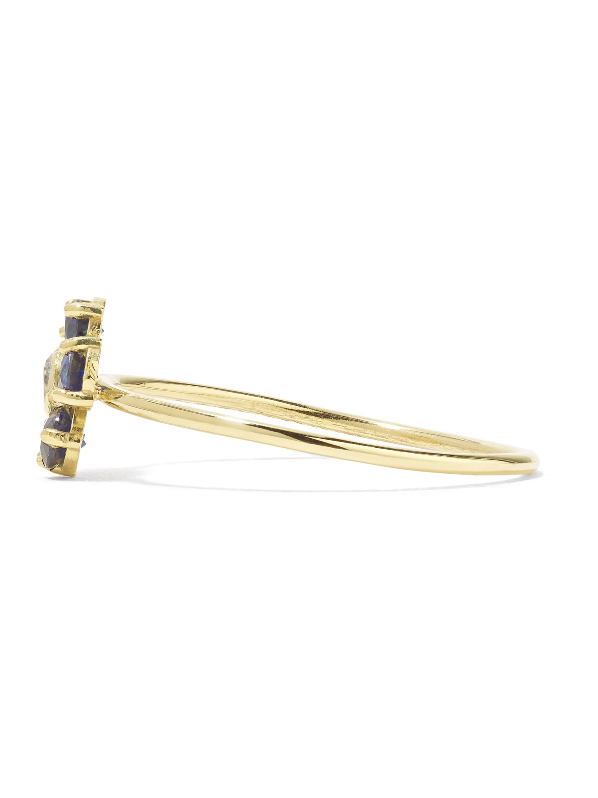 JENNIFER MEYER 18-karat gold, lapis lazuli and diamond ring