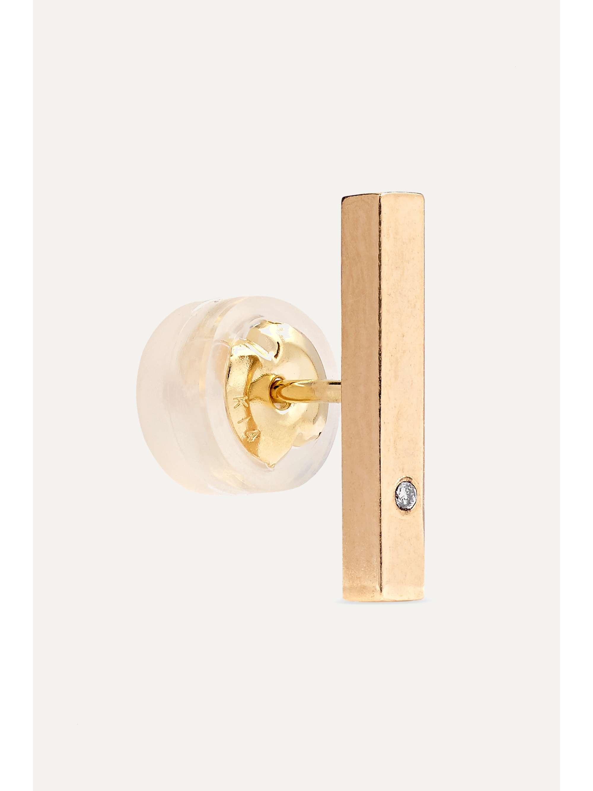 MELISSA JOY MANNING + NET SUSTAIN 14-karat gold diamond earrings