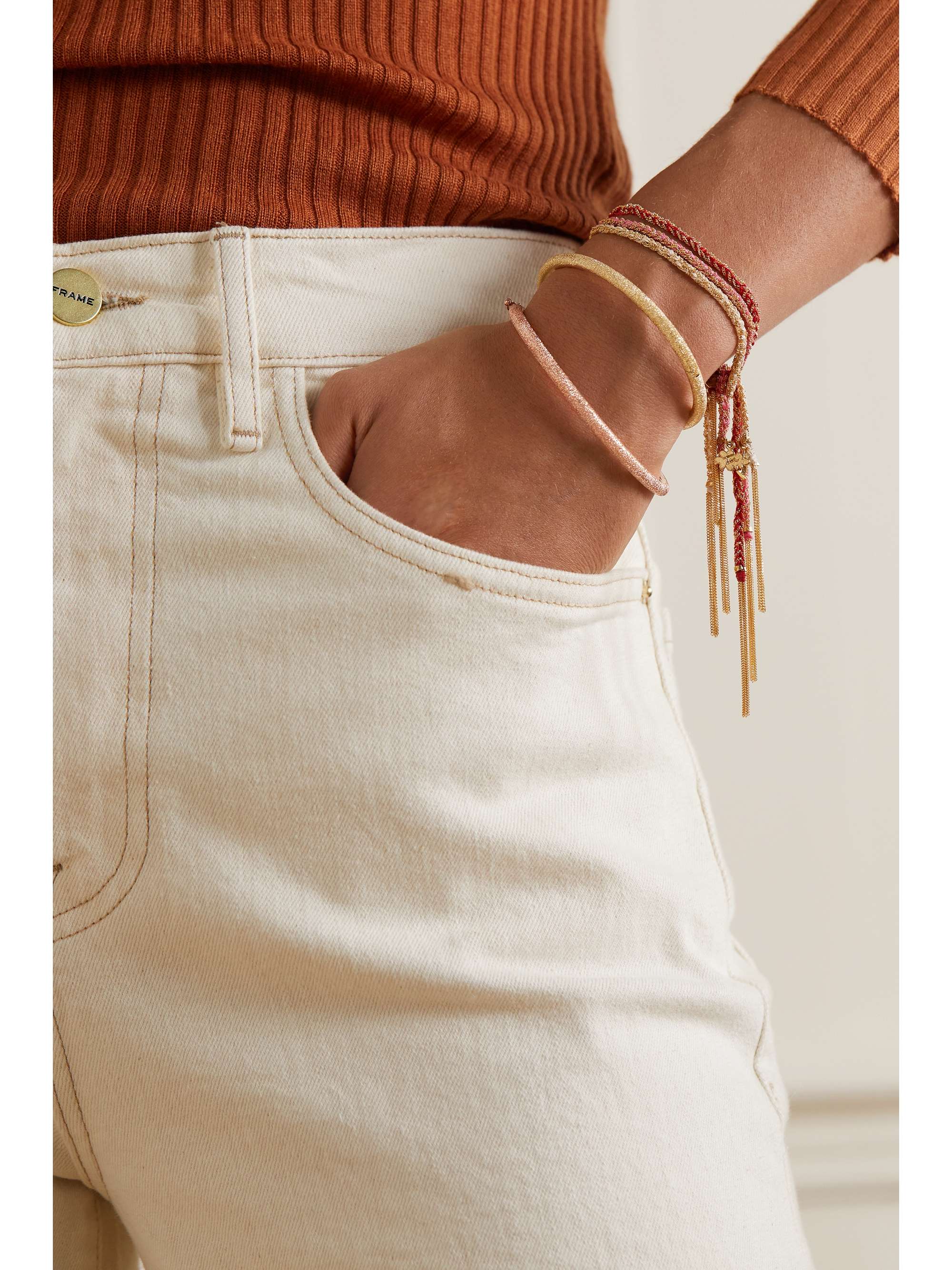 CAROLINA BUCCI Florentine 18-karat gold bangle