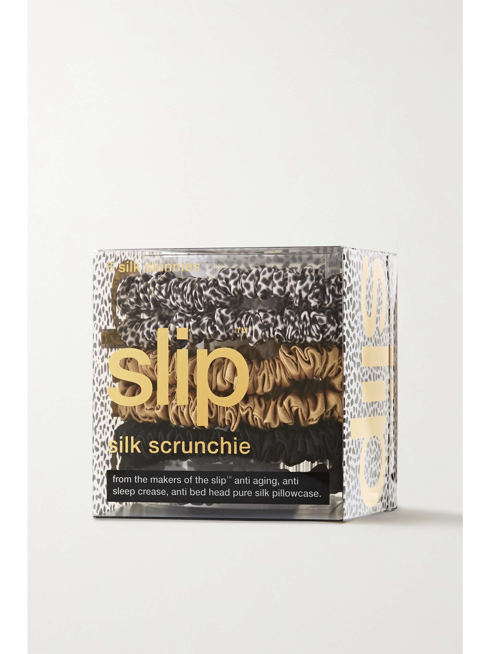 SLIP Set of six skinny silk hair ties