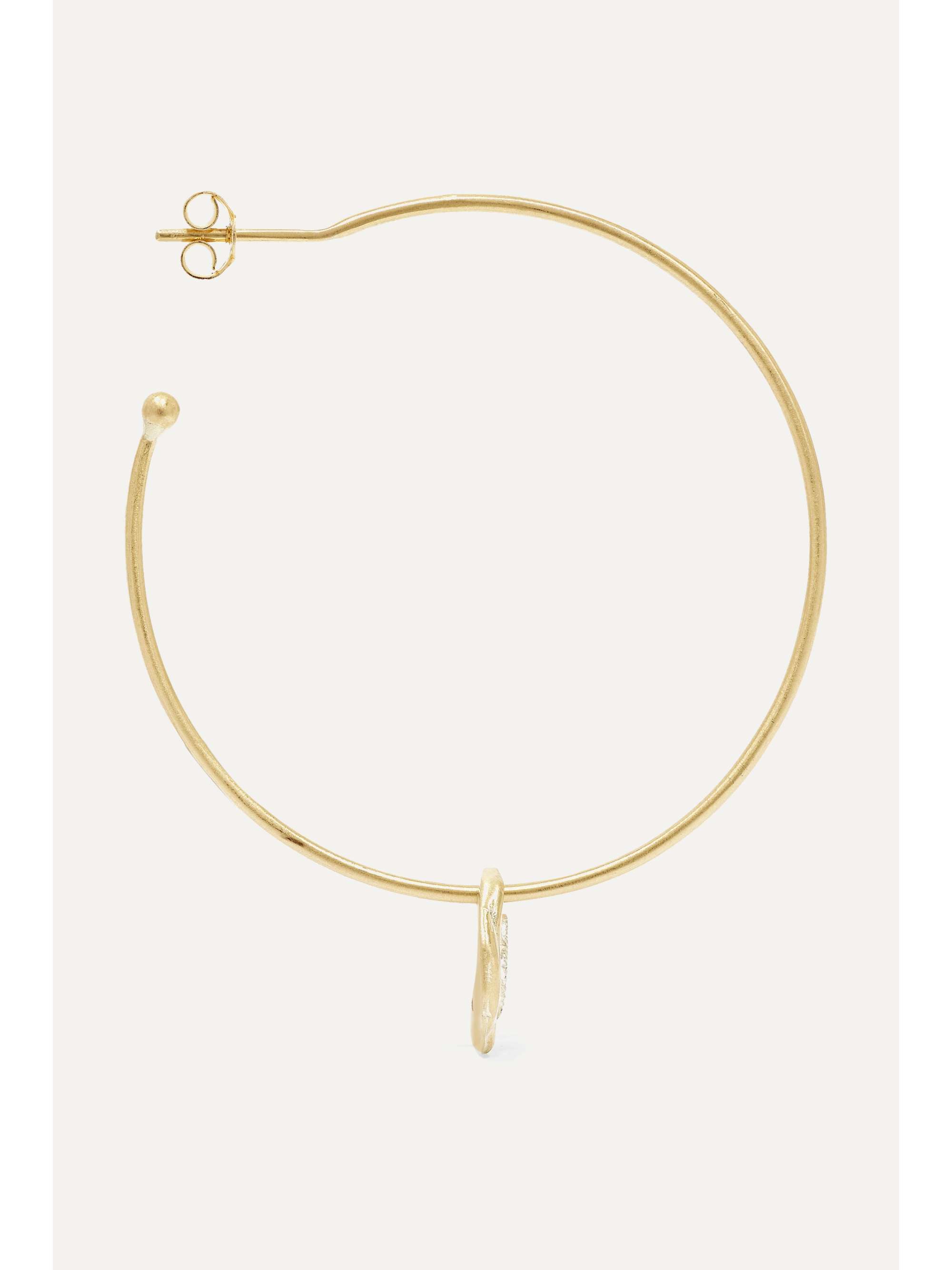 PASCALE MONVOISIN Hayett 9-karat gold diamond earring