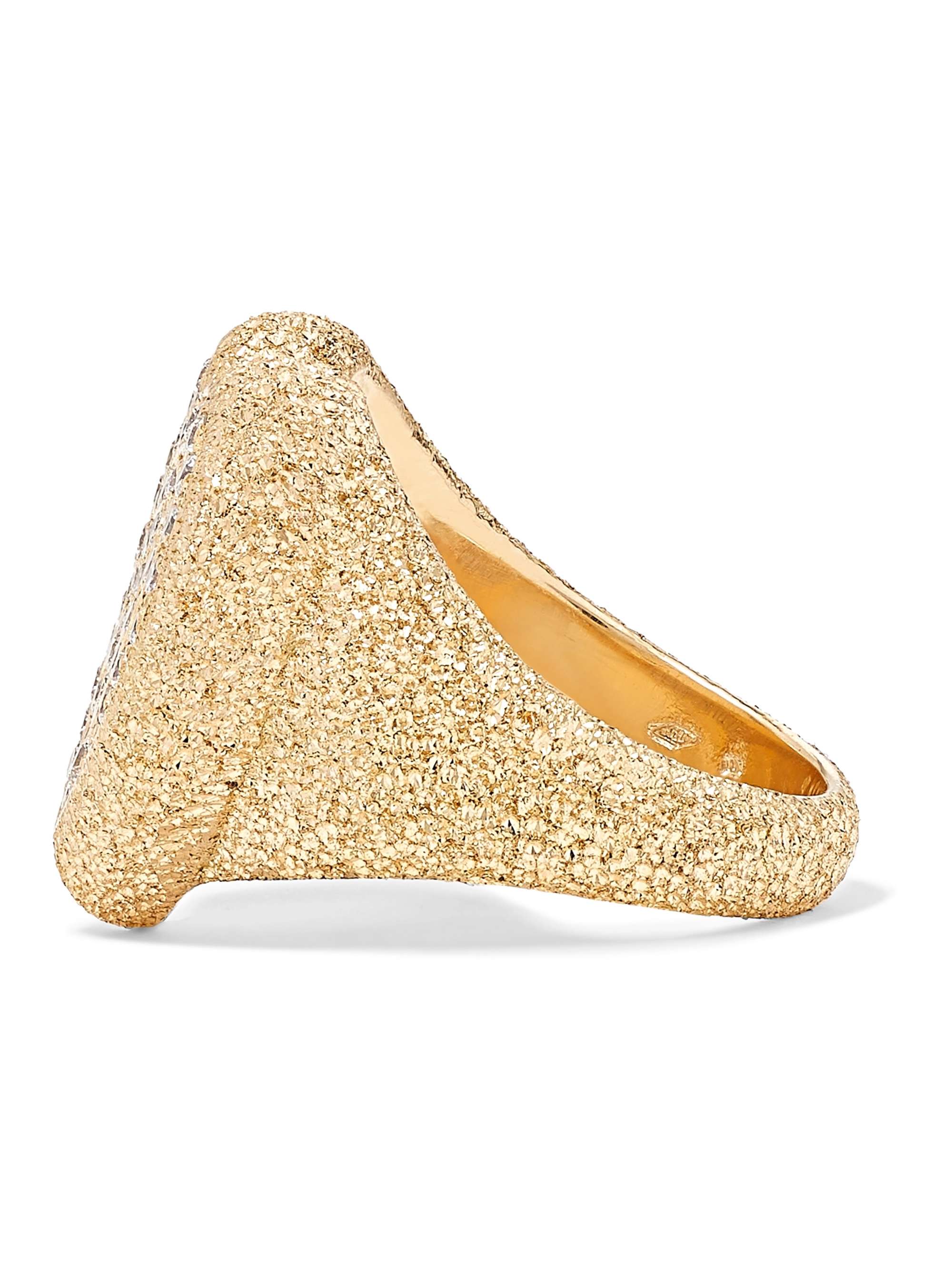 CAROLINA BUCCI 18-karat gold diamond ring