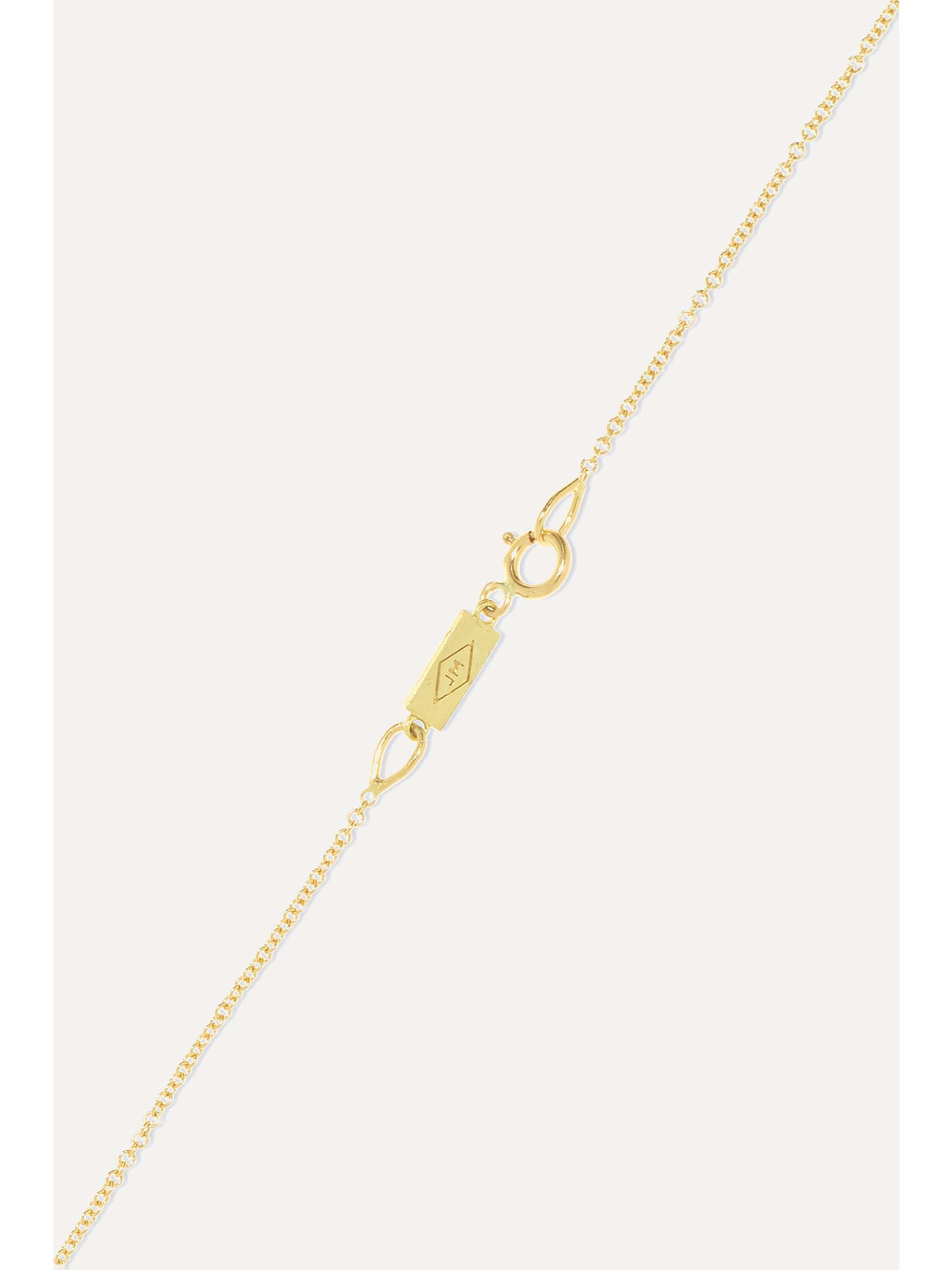 JENNIFER MEYER Wishbone Kette aus 18 Karat Gold mit Diamanten