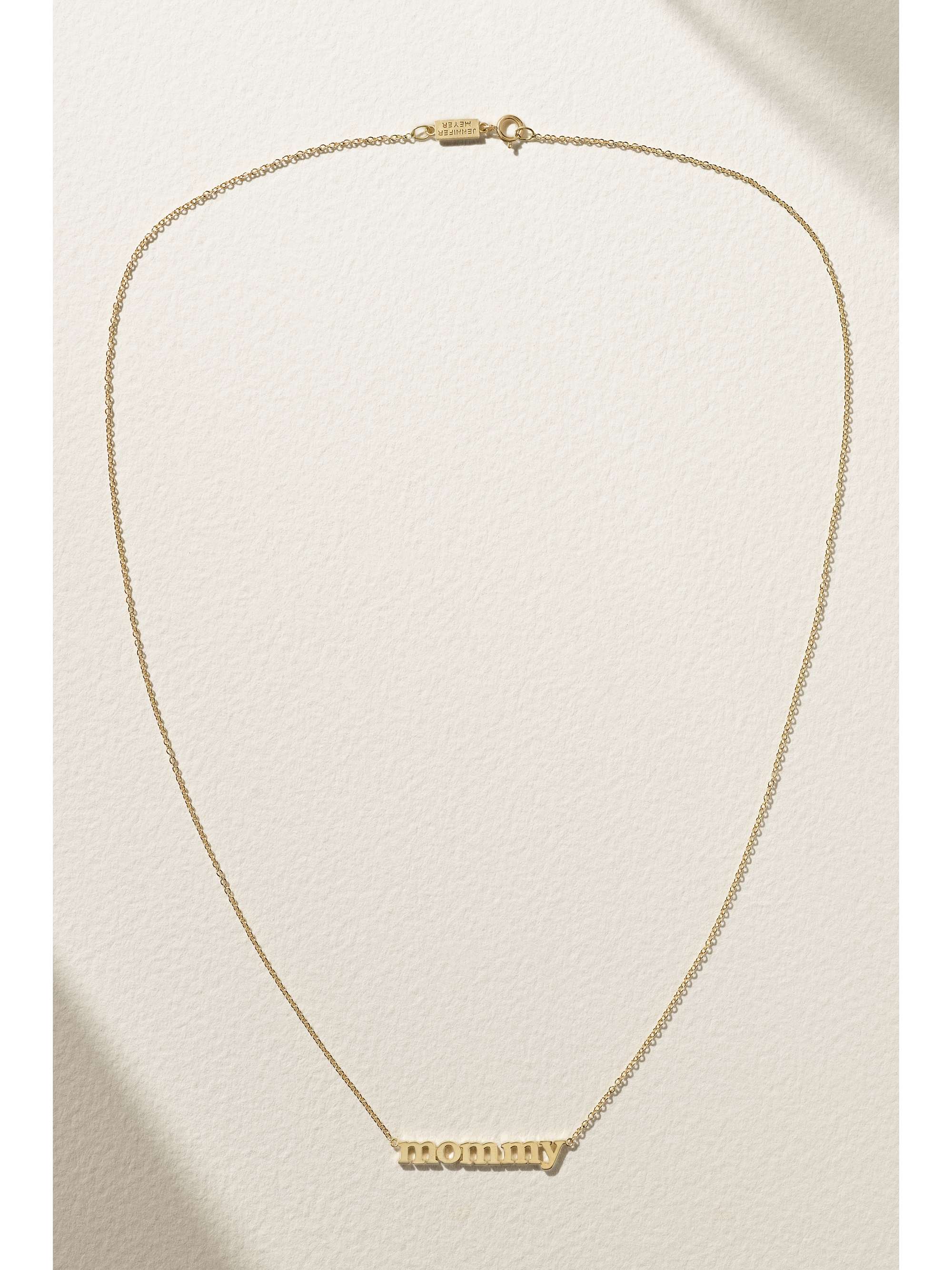 JENNIFER MEYER Mommy 18-karat gold necklace