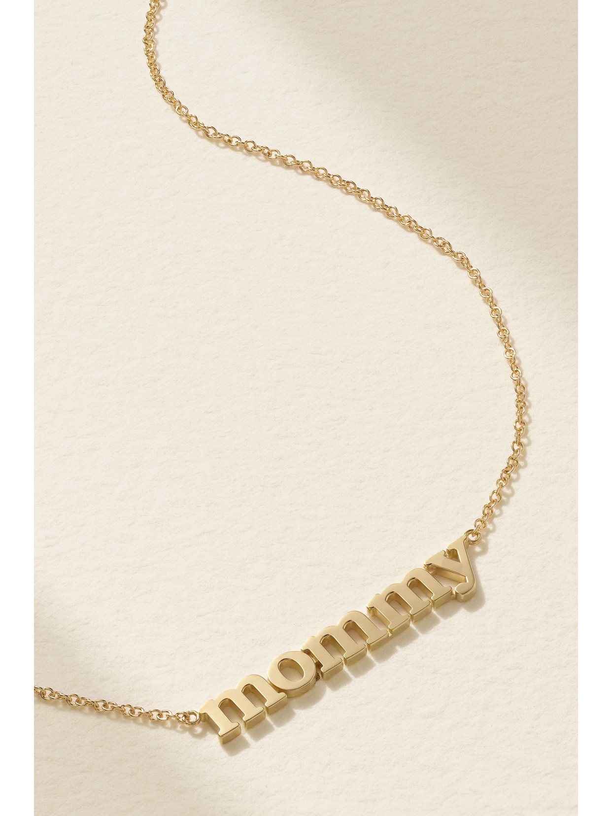 Jennifer Meyer Mommy 18-karat Gold Necklace