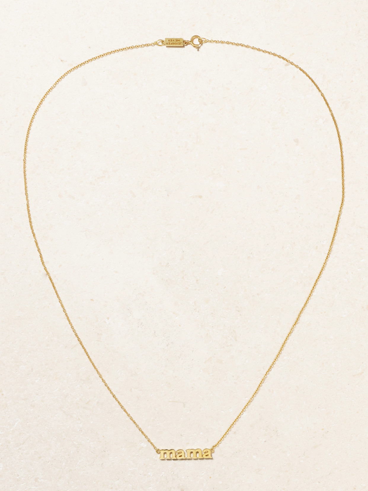 Jennifer Meyer Mama 18-karat Gold Necklace In Gold