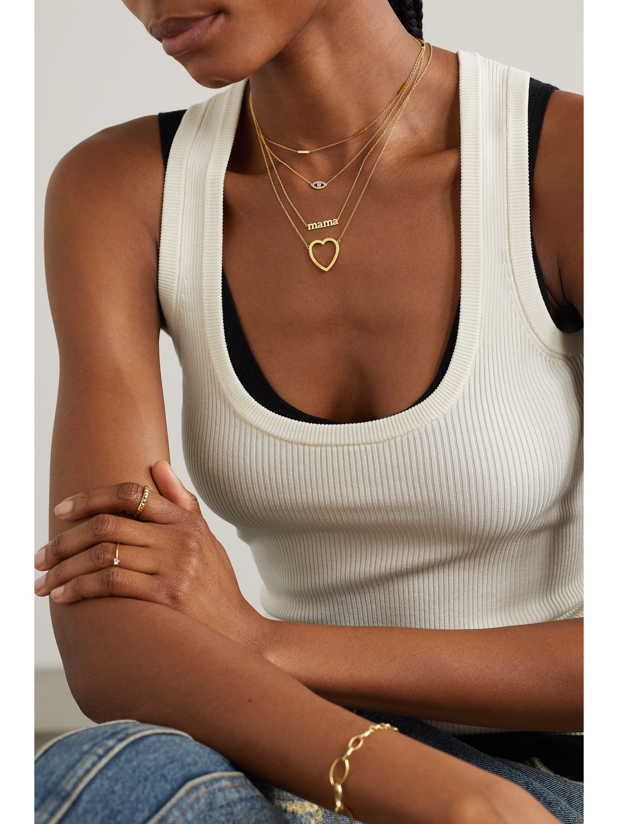 Jennifer Meyer Mama 18-karat Gold Necklace In Gold