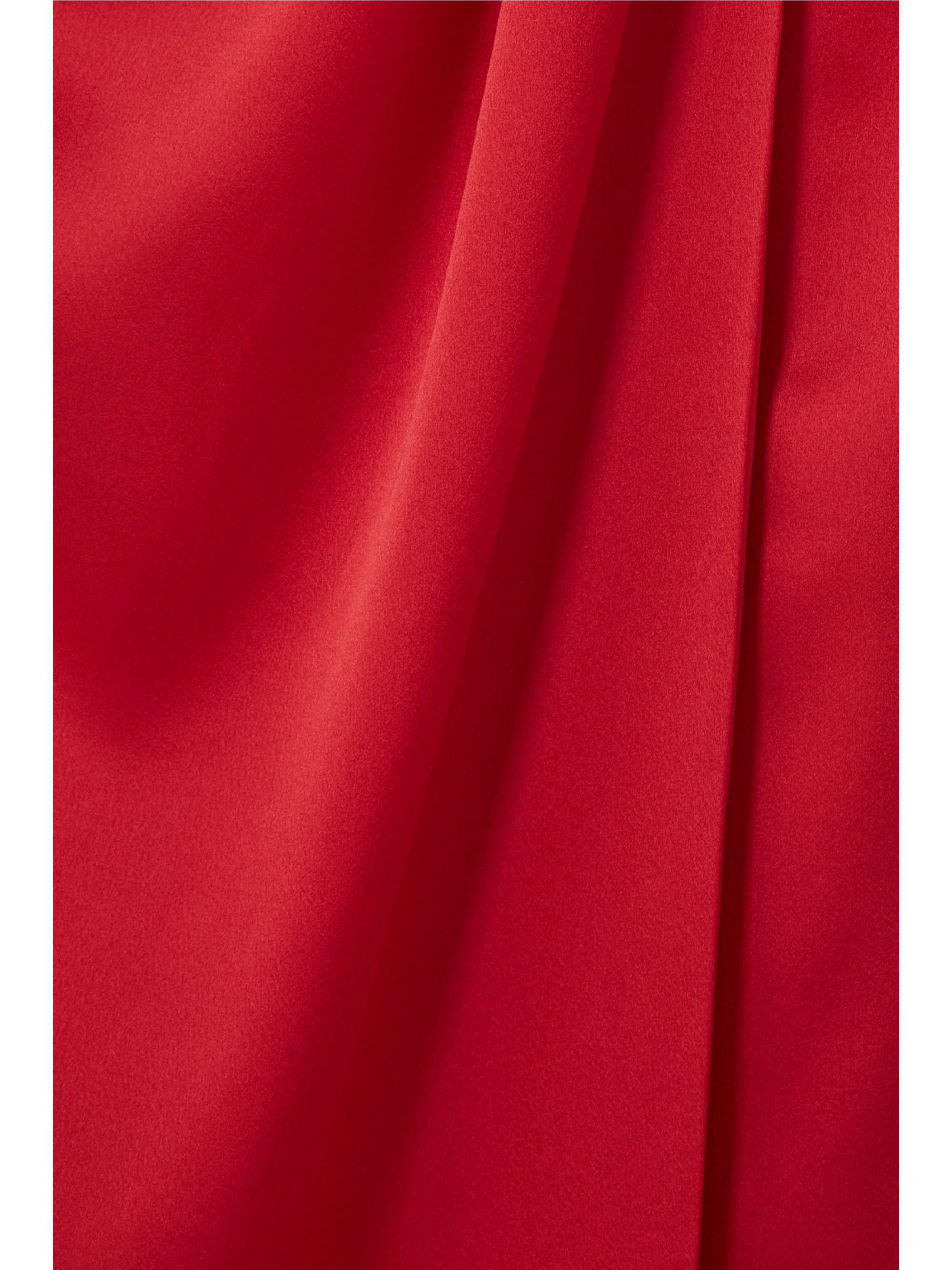 RASARIO Wrap-effect draped satin gown