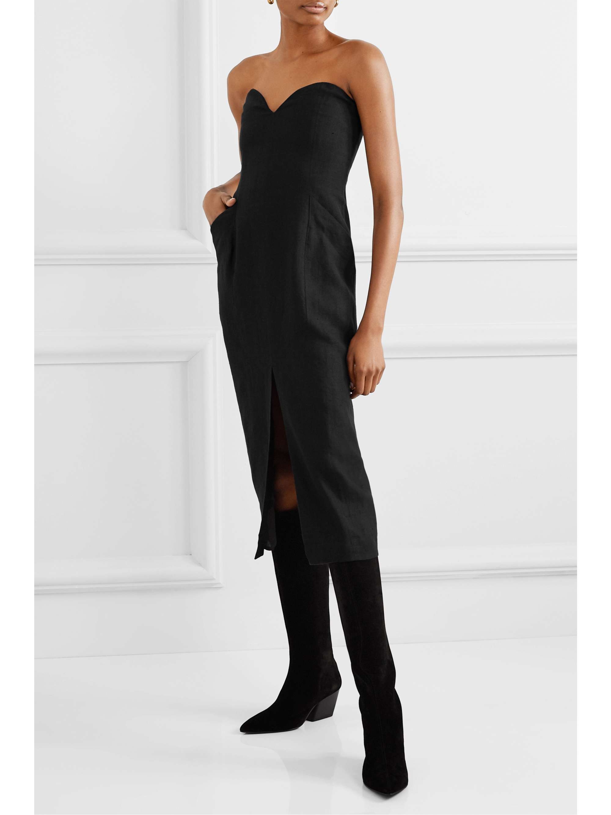 MARA HOFFMAN + NET SUSTAIN Diaz hemp midi dress