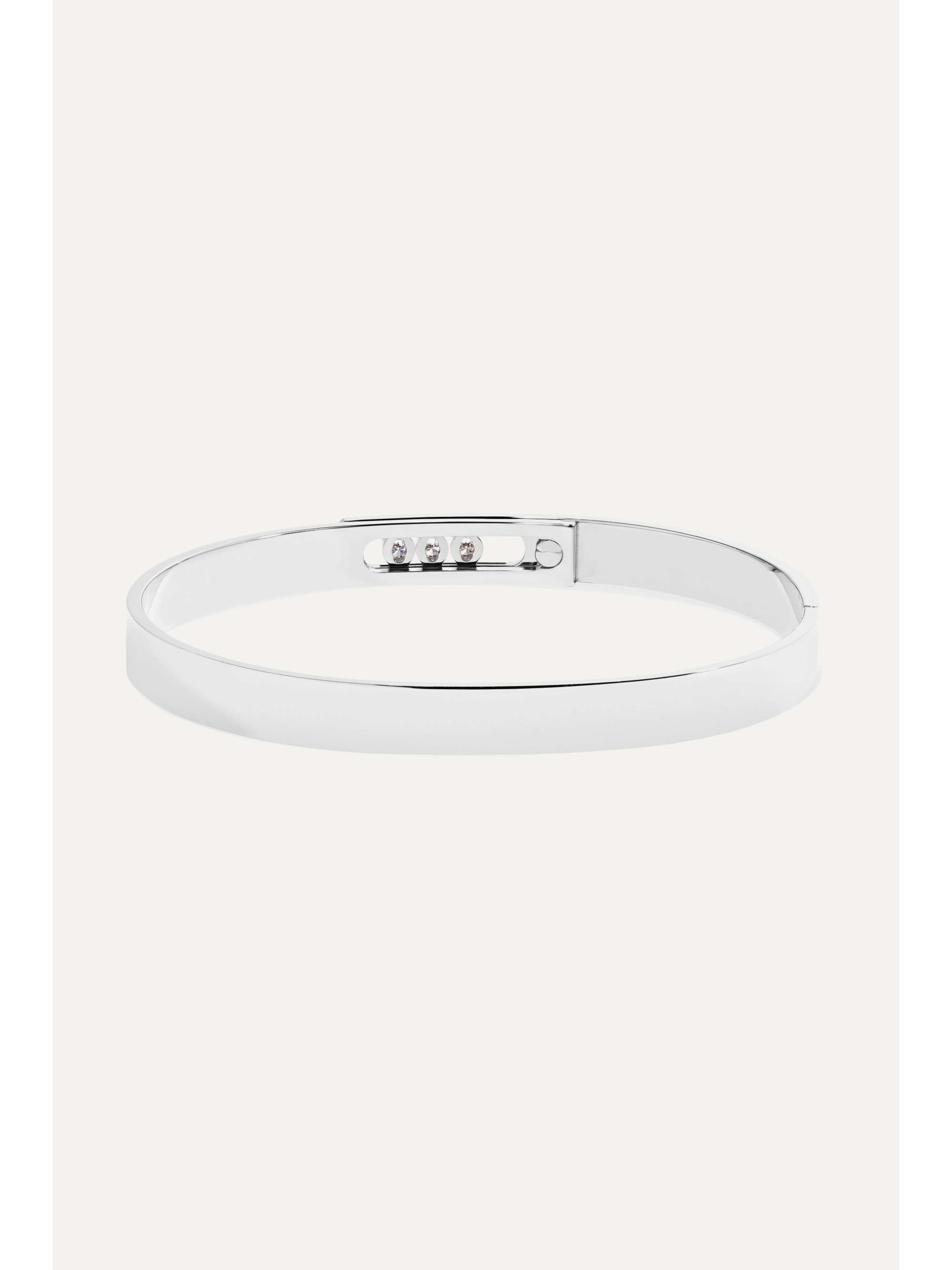 MESSIKA Move Noa 18-karat white gold diamond bangle