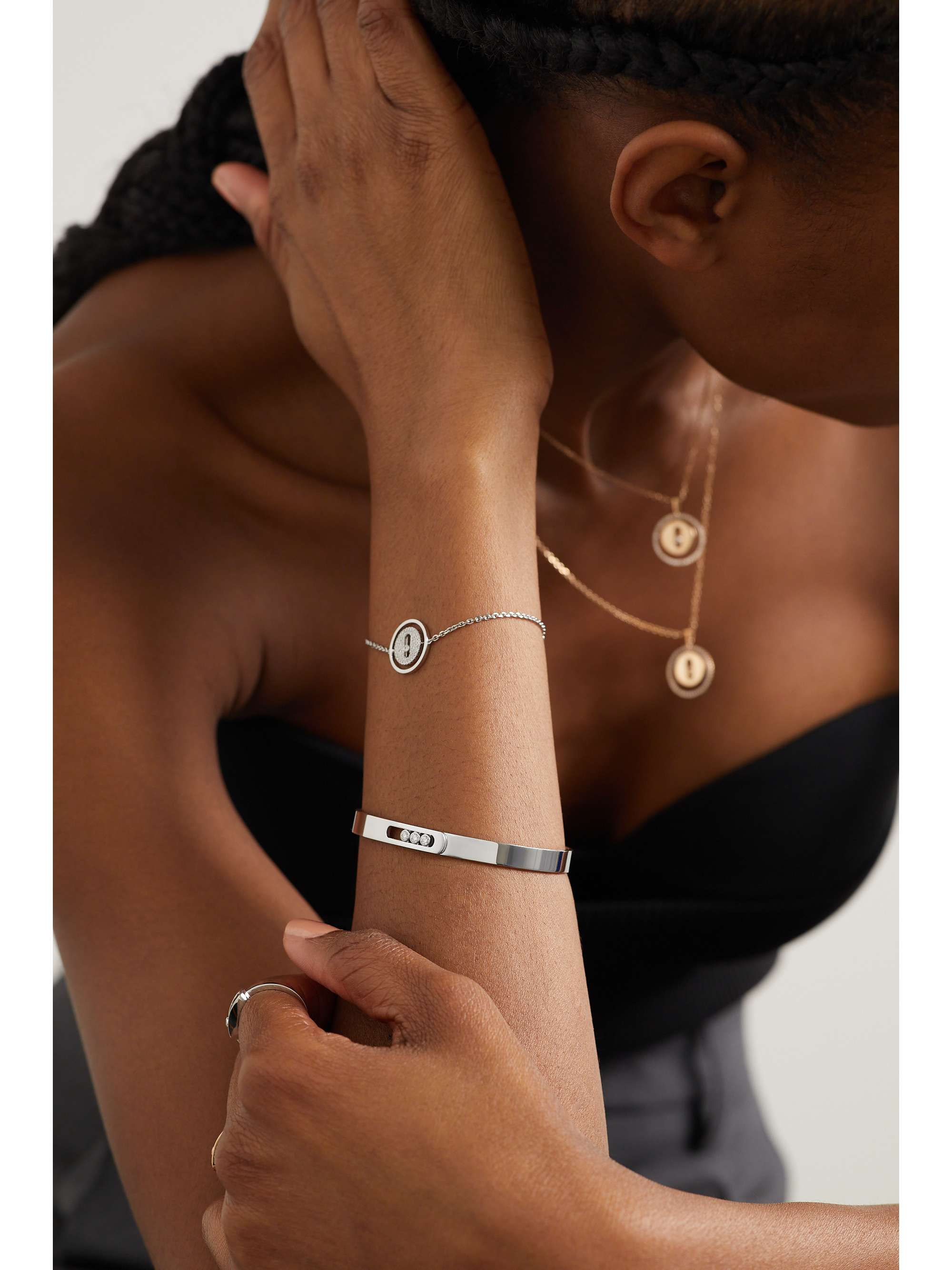 MESSIKA Move Noa 18-karat white gold diamond bangle