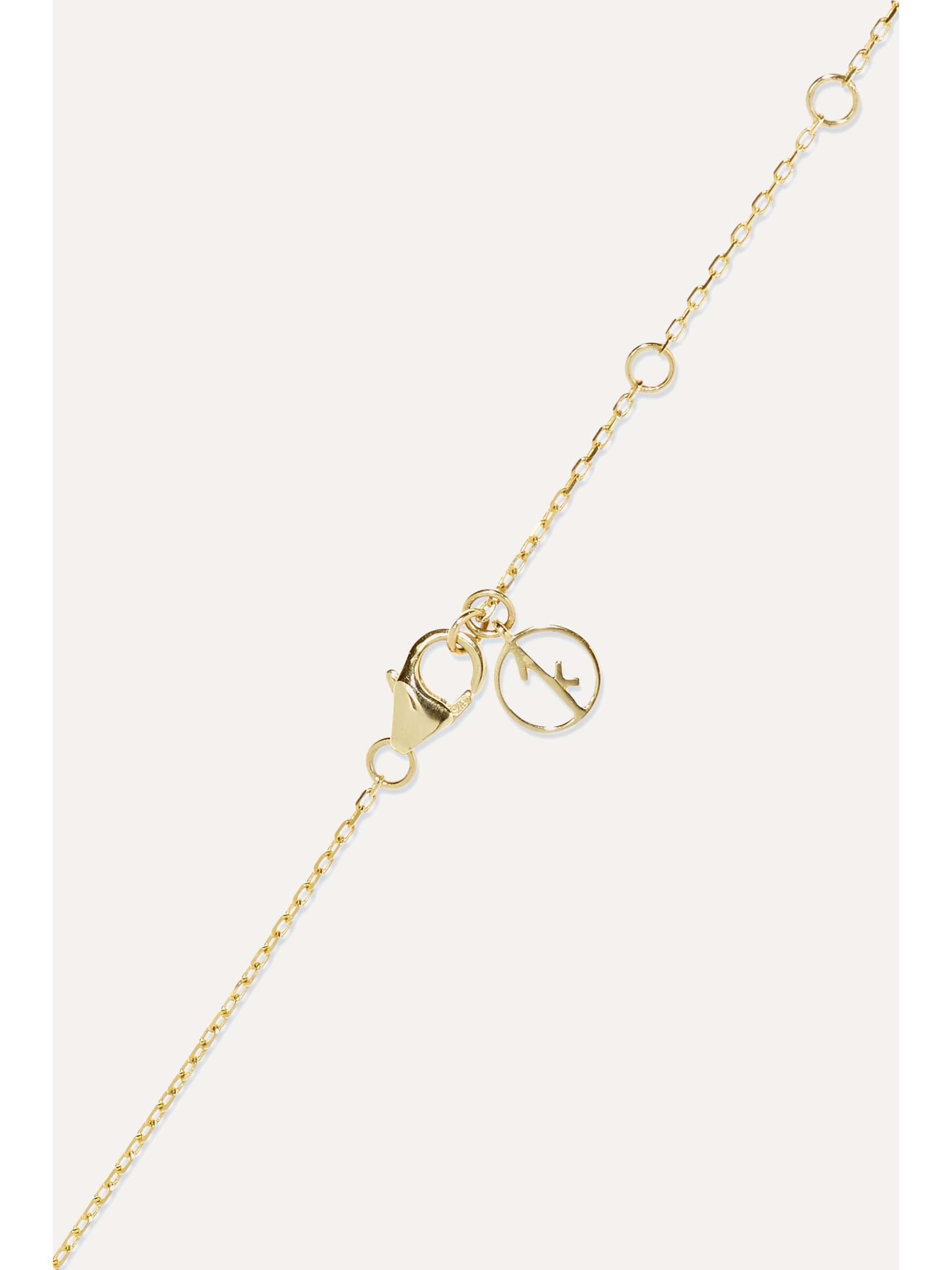 ANISSA KERMICHE Friendship 9-karat gold diamond necklace