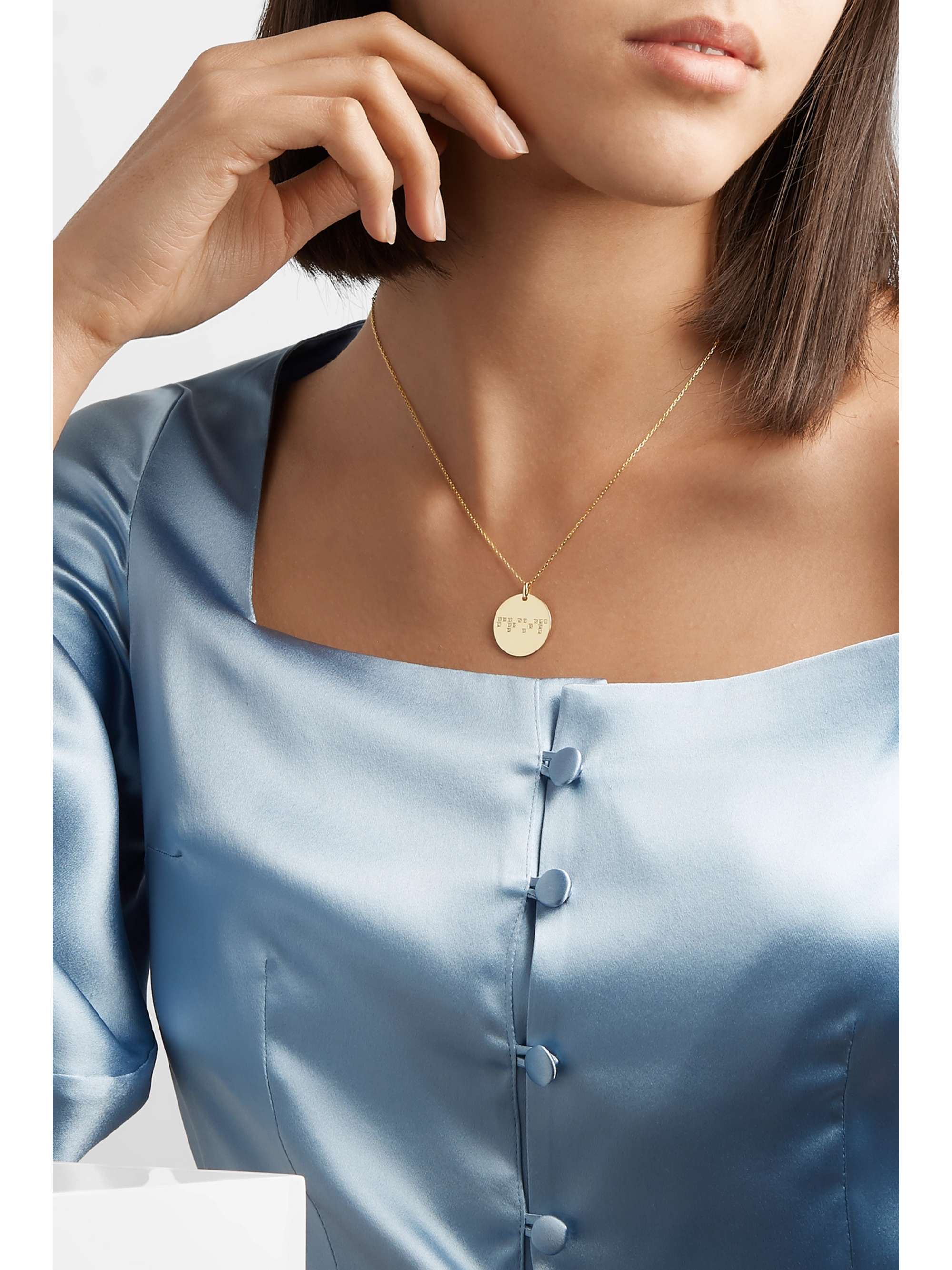 ANISSA KERMICHE Friendship 9-karat gold diamond necklace