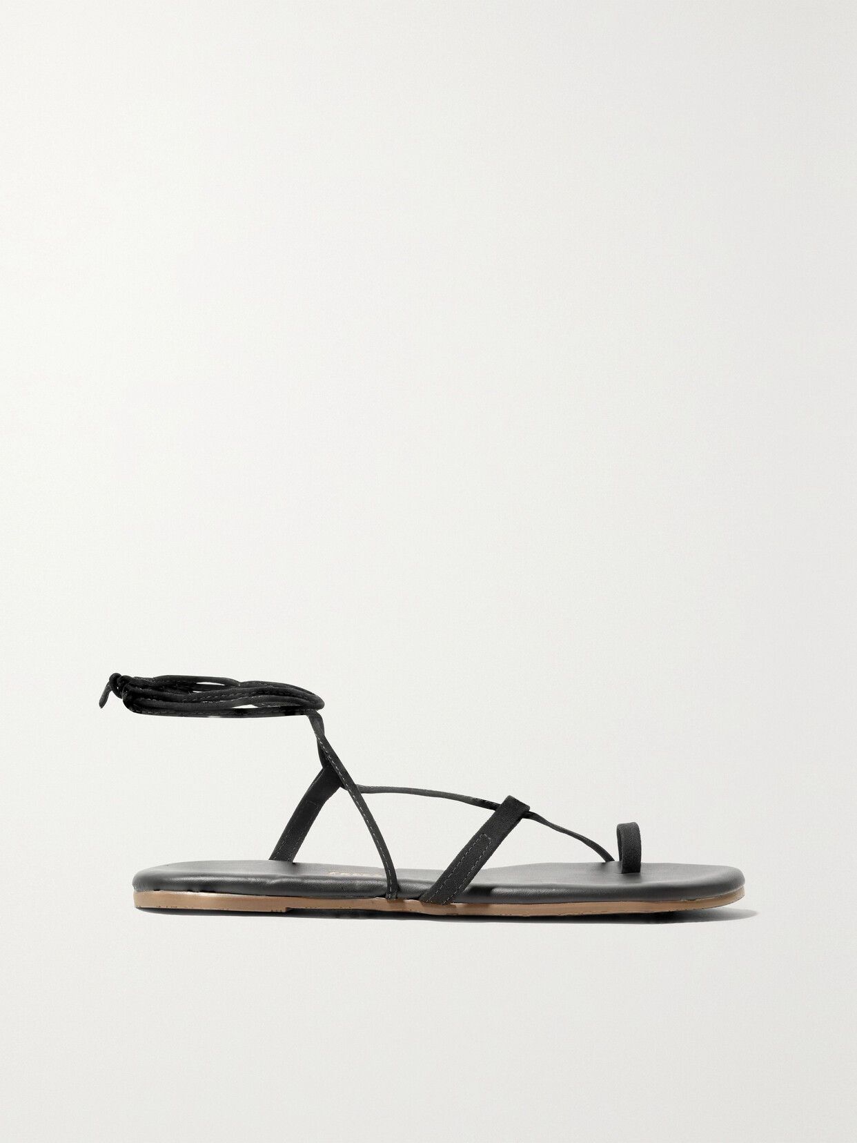 TKEES JO SUEDE AND LEATHER SANDALS