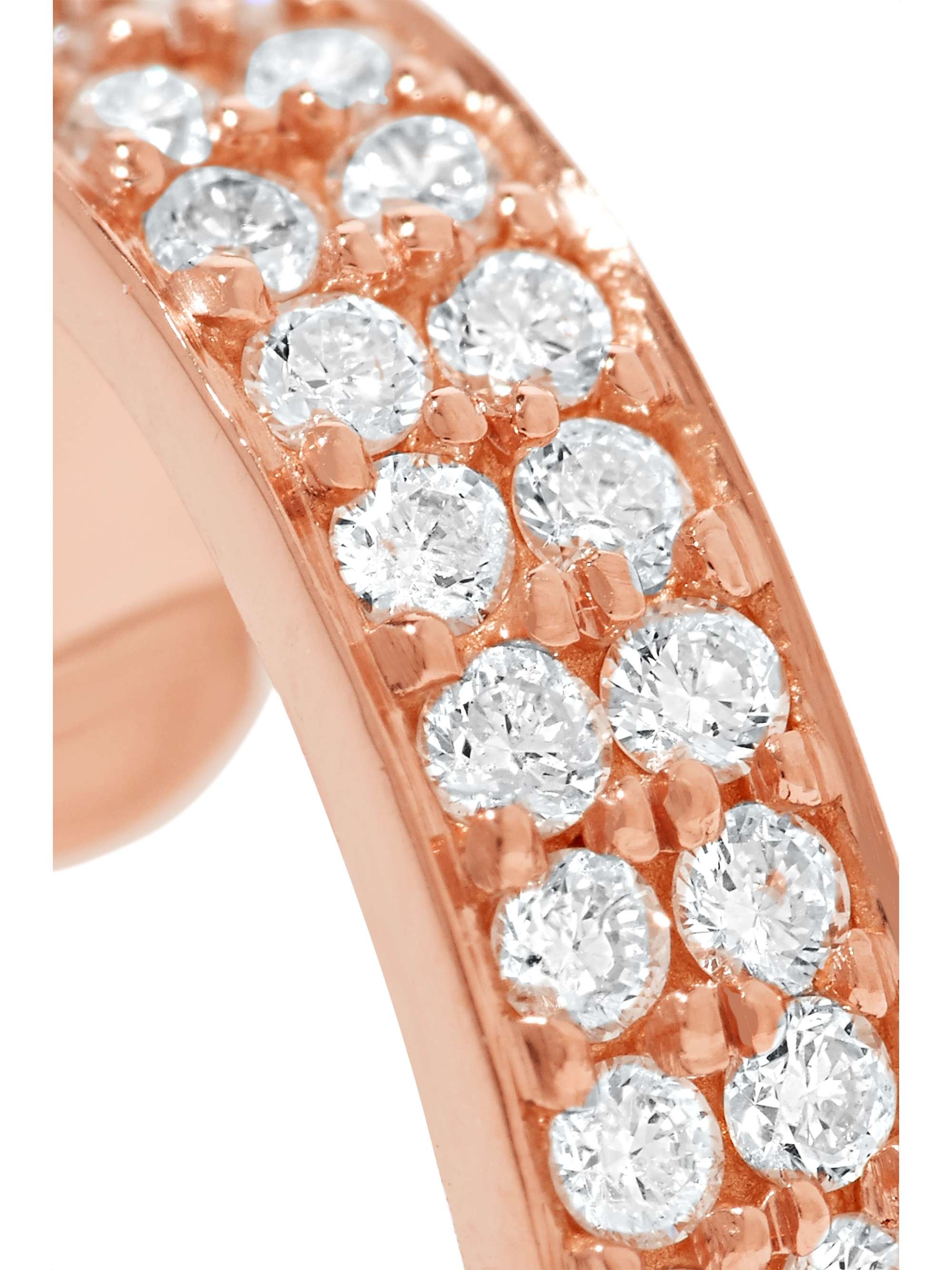 ANITA KO Huggies 18-karat rose gold diamond ear cuff