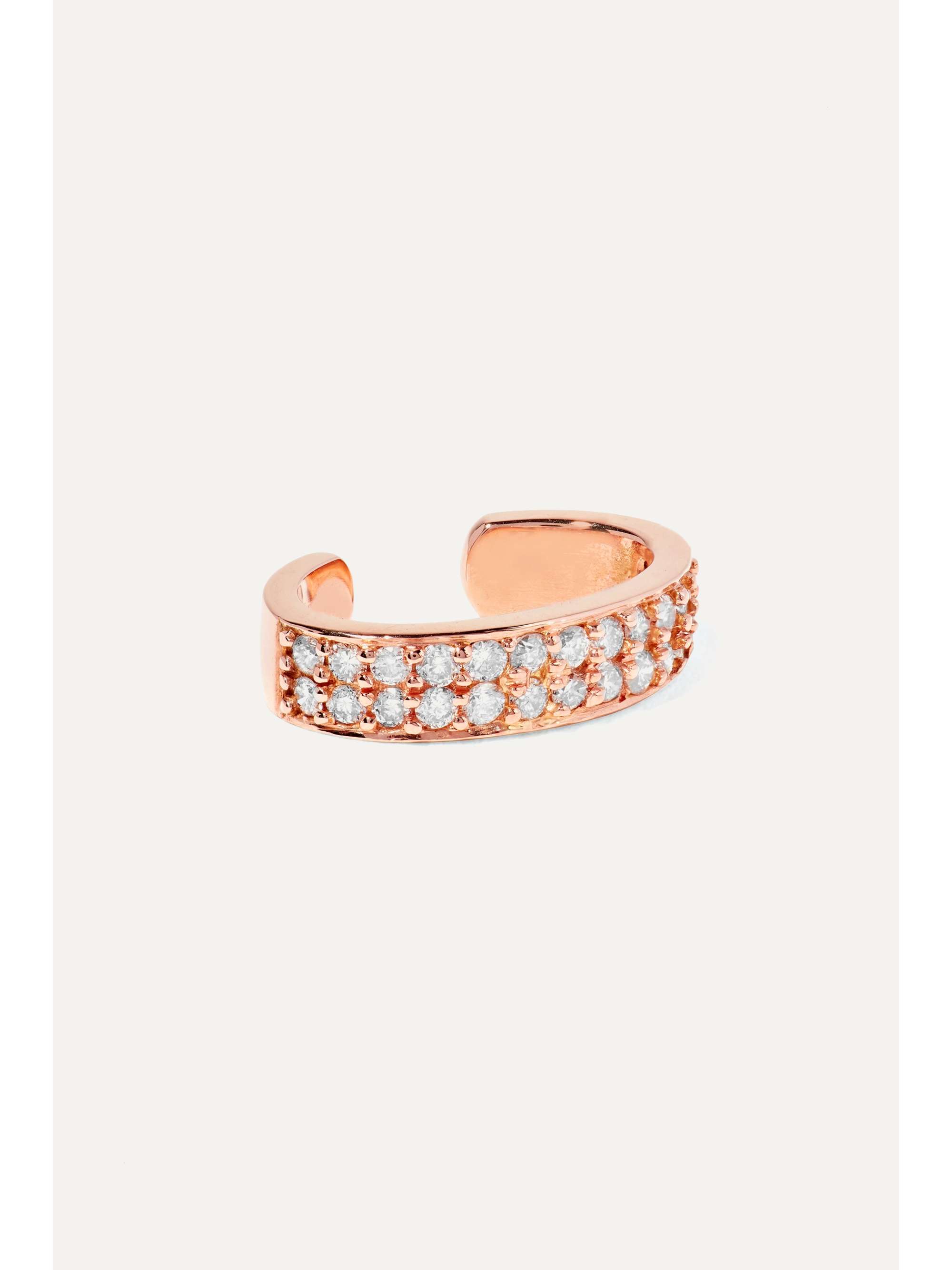 ANITA KO Huggies 18-karat rose gold diamond ear cuff