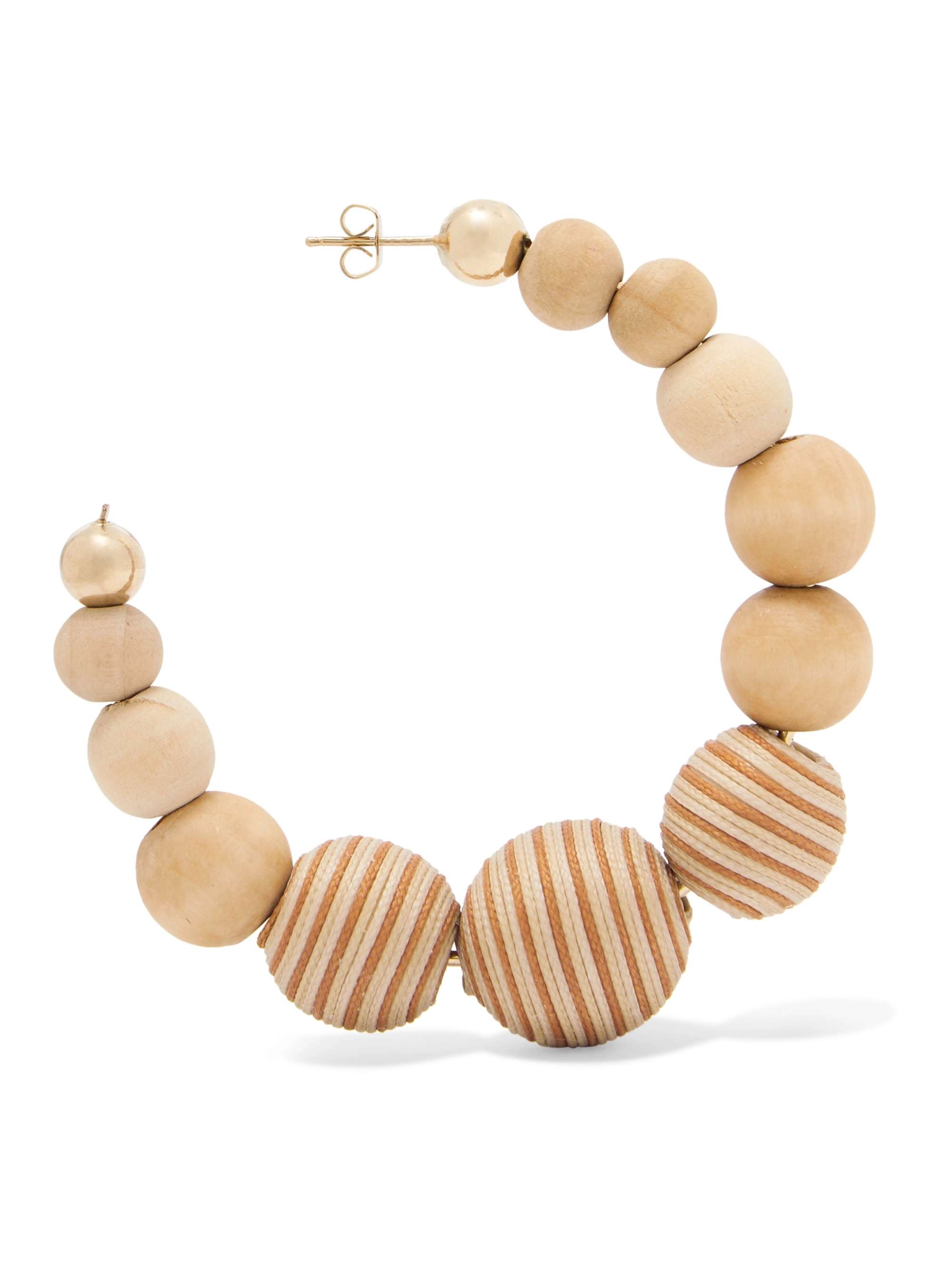 ROSANTICA Wooden hoop earrings